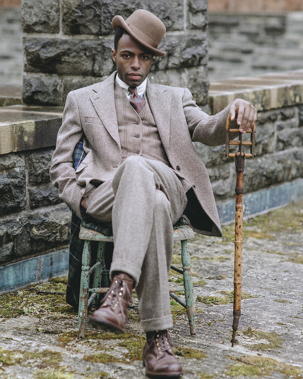 Ralph Lauren Slim Fit Wool Dobby Suit Trouser