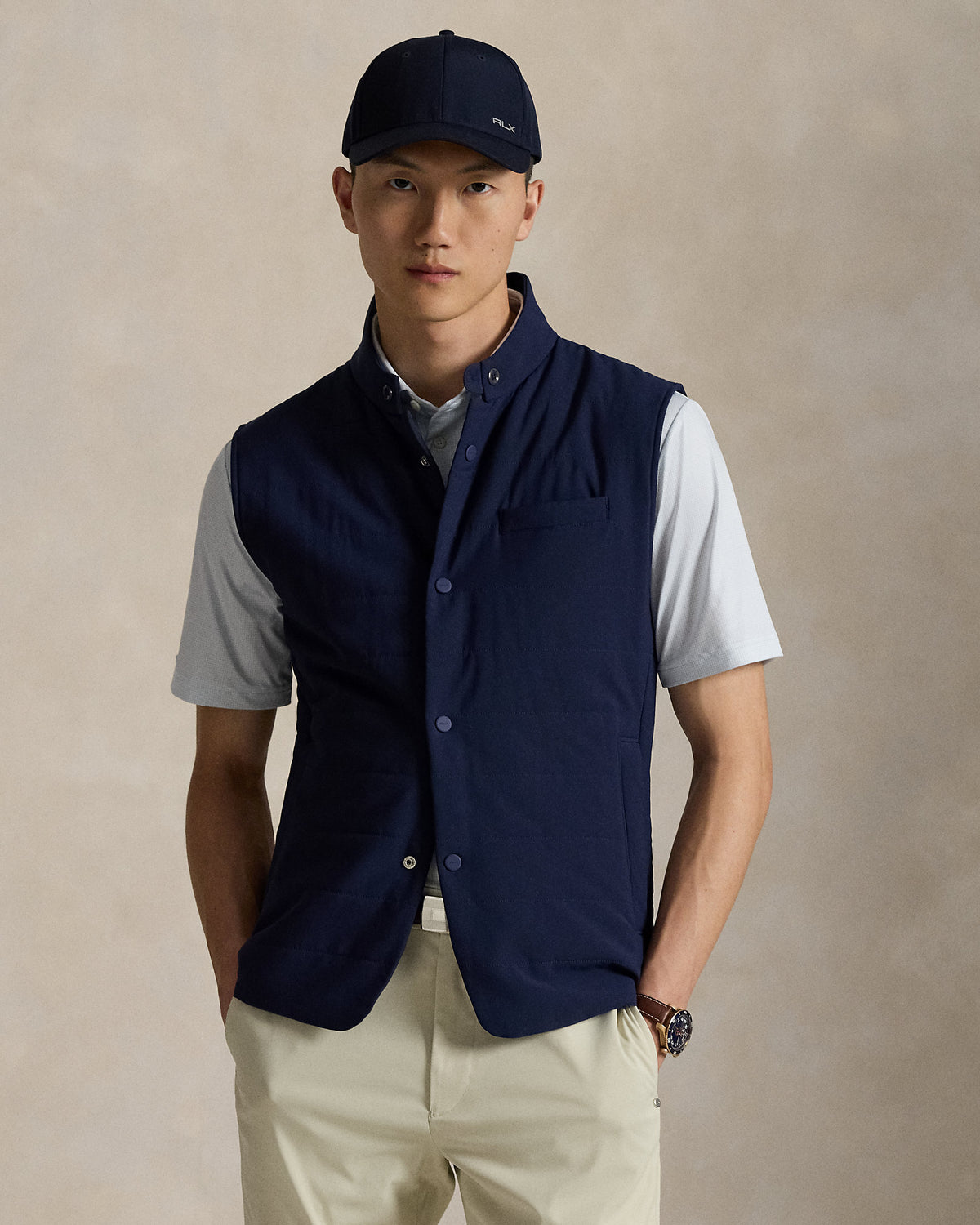 Ralph Lauren Quilted Mockneck Vest