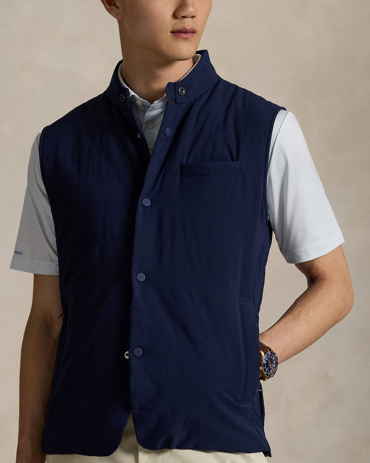 Ralph Lauren Quilted Mockneck Vest