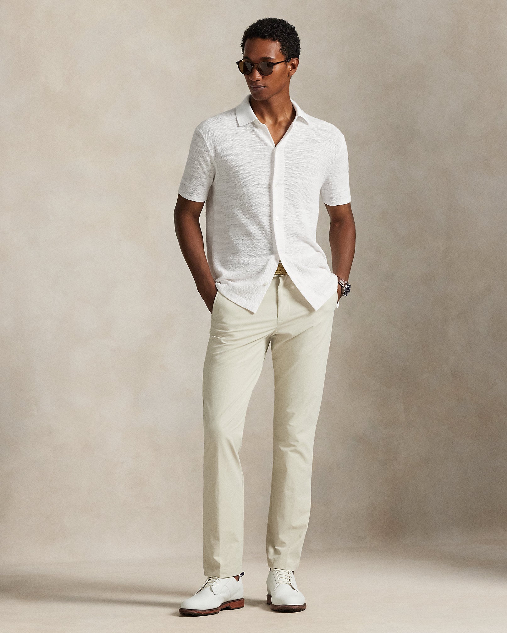 Ralph Lauren CottonLinen ShortSleeve Cardigan
