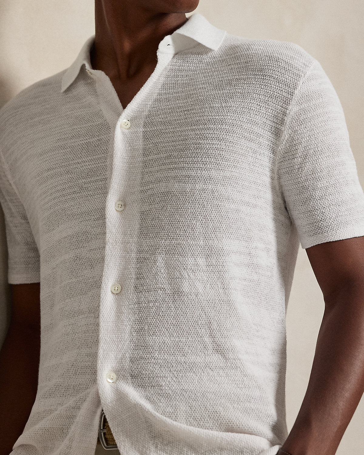 Ralph Lauren CottonLinen ShortSleeve Cardigan