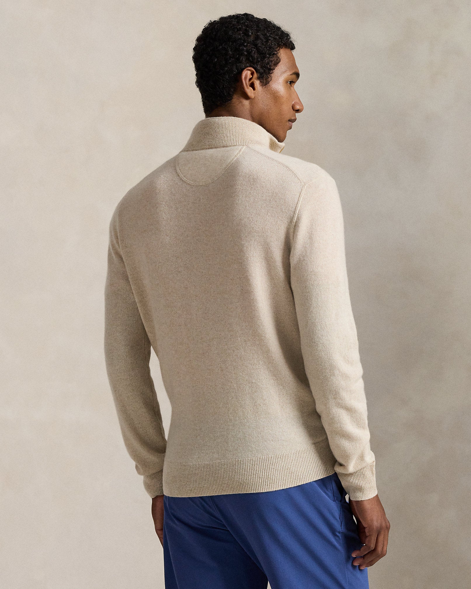 Ralph Lauren Washable Cashmere QuarterZip Sweater