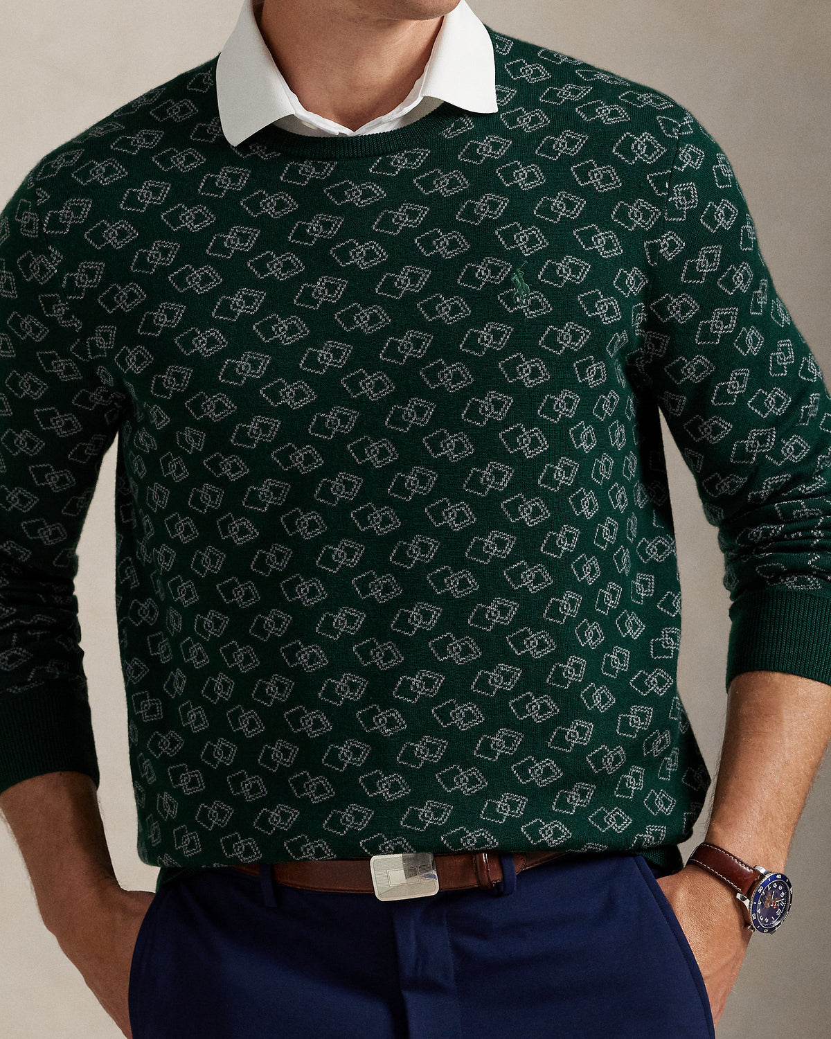 Ralph Lauren Geometric Performance Sweater