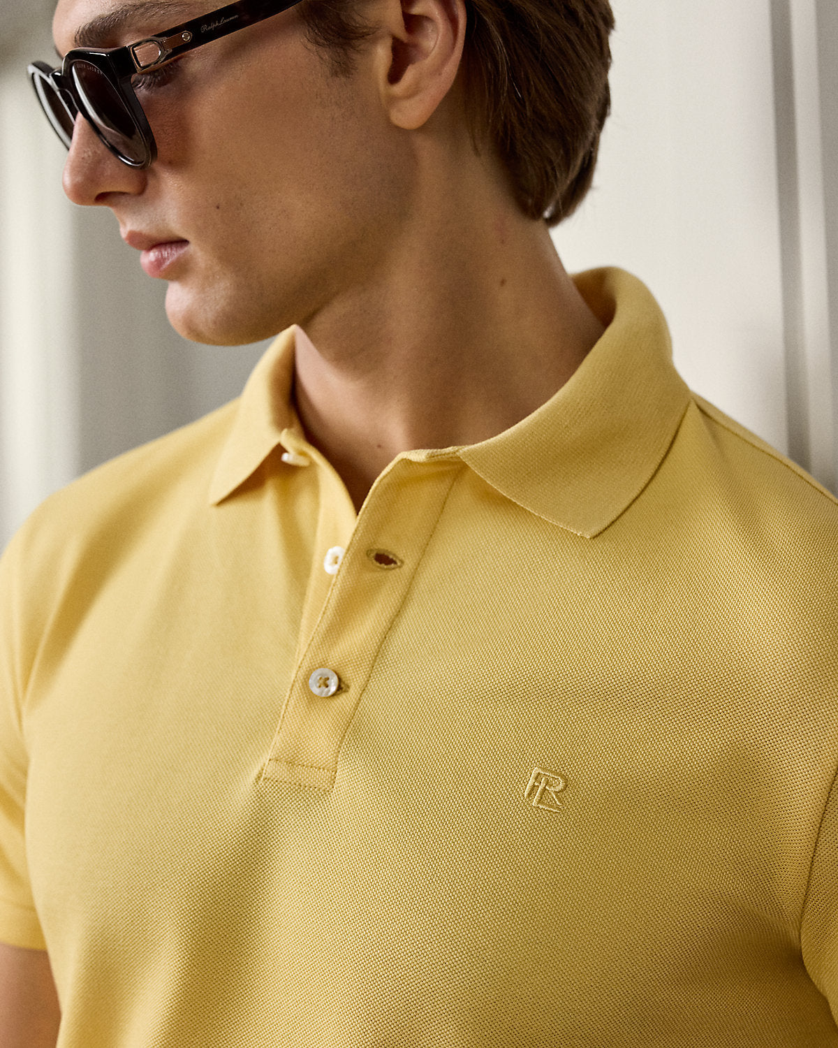 Ralph Lauren Custom Slim Fit Piqué Polo Shirt