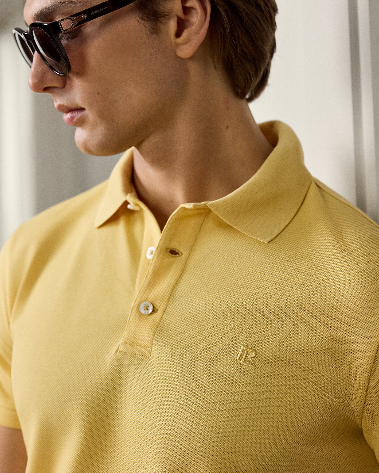 Ralph Lauren Custom Slim Fit Piqué Polo Shirt