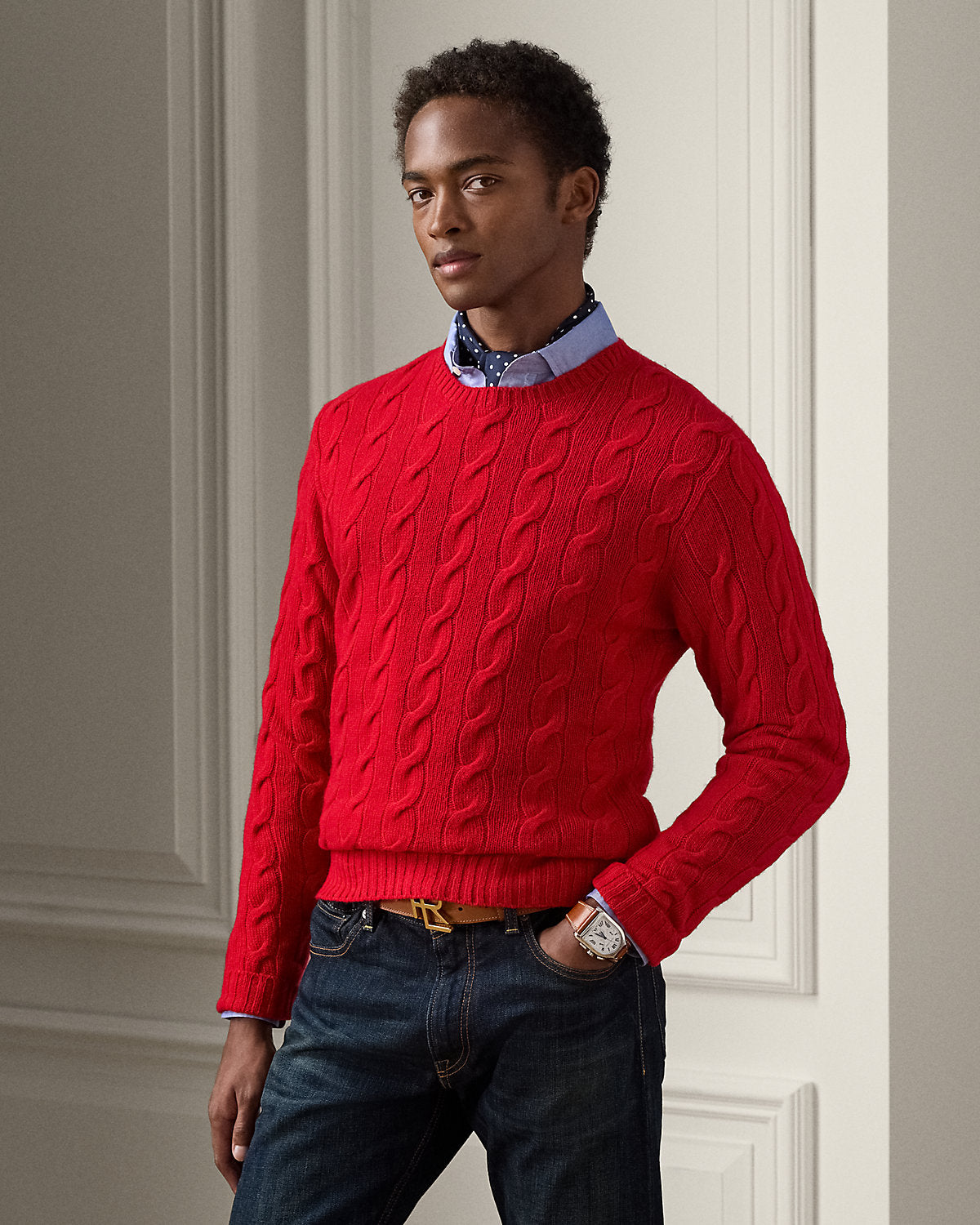 Ralph Lauren CableKnit Cashmere Sweater