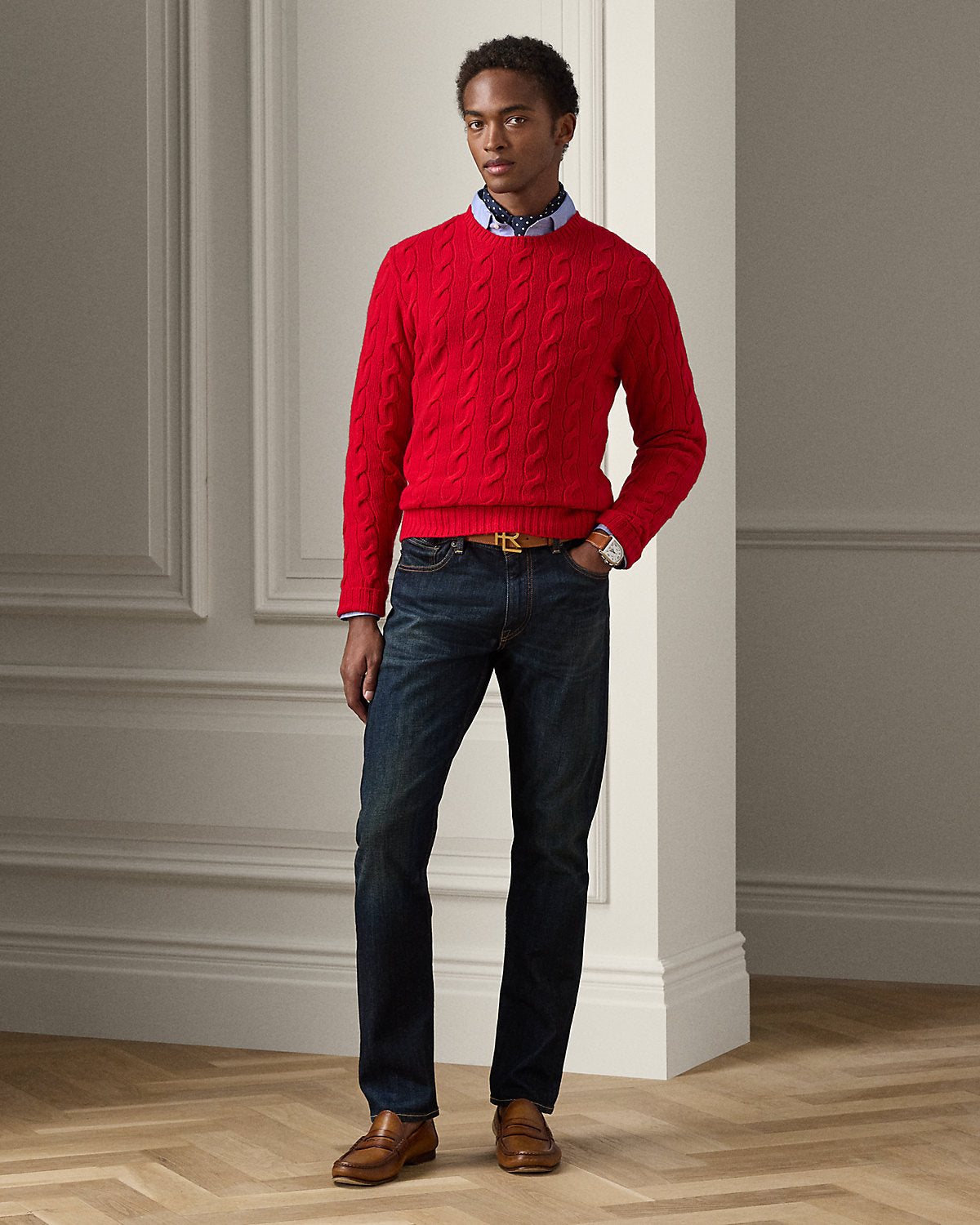Ralph Lauren CableKnit Cashmere Sweater