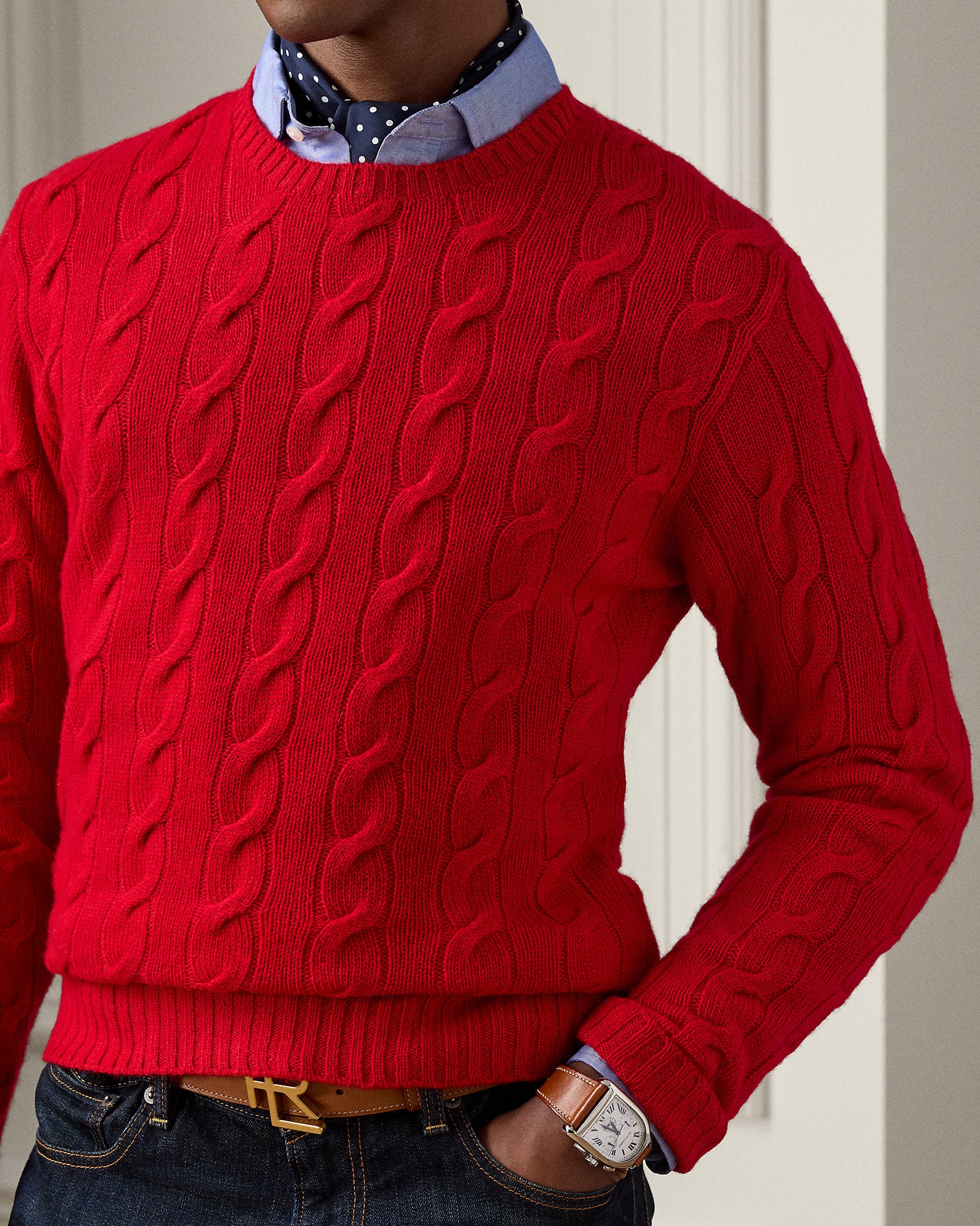 Ralph Lauren CableKnit Cashmere Sweater