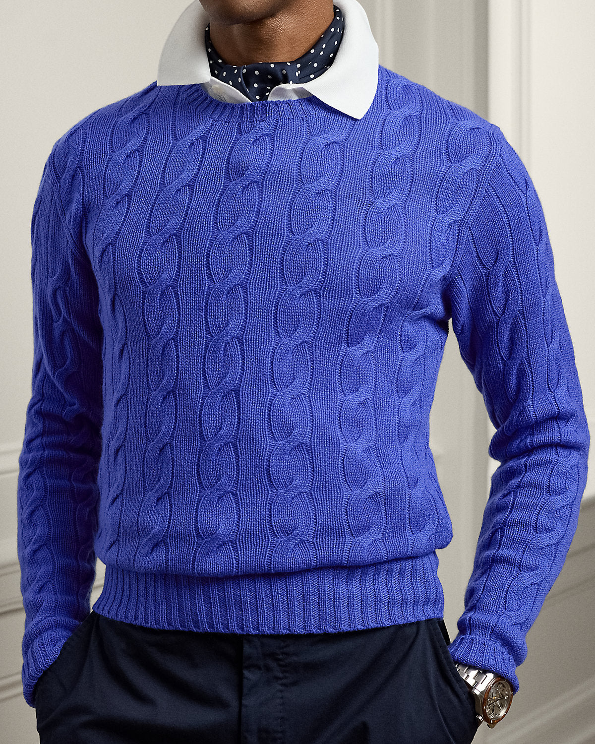Ralph Lauren CableKnit Cashmere Sweater