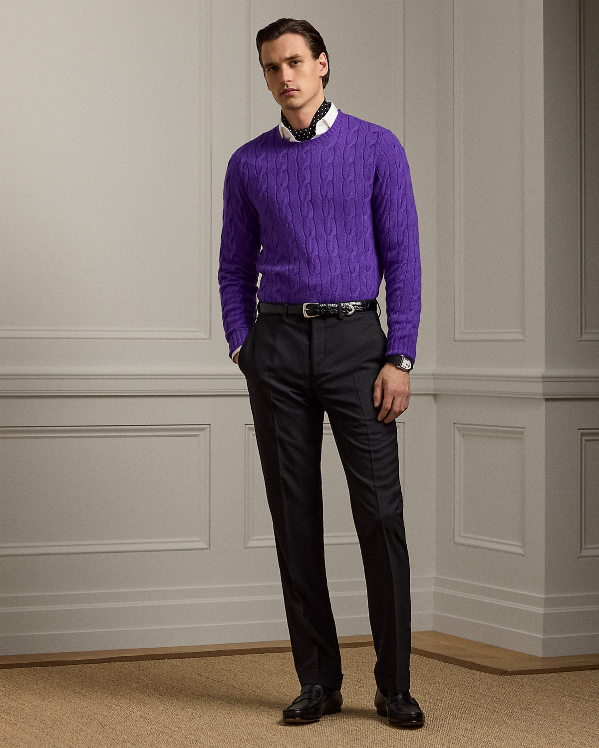 Ralph Lauren CableKnit Cashmere Sweater