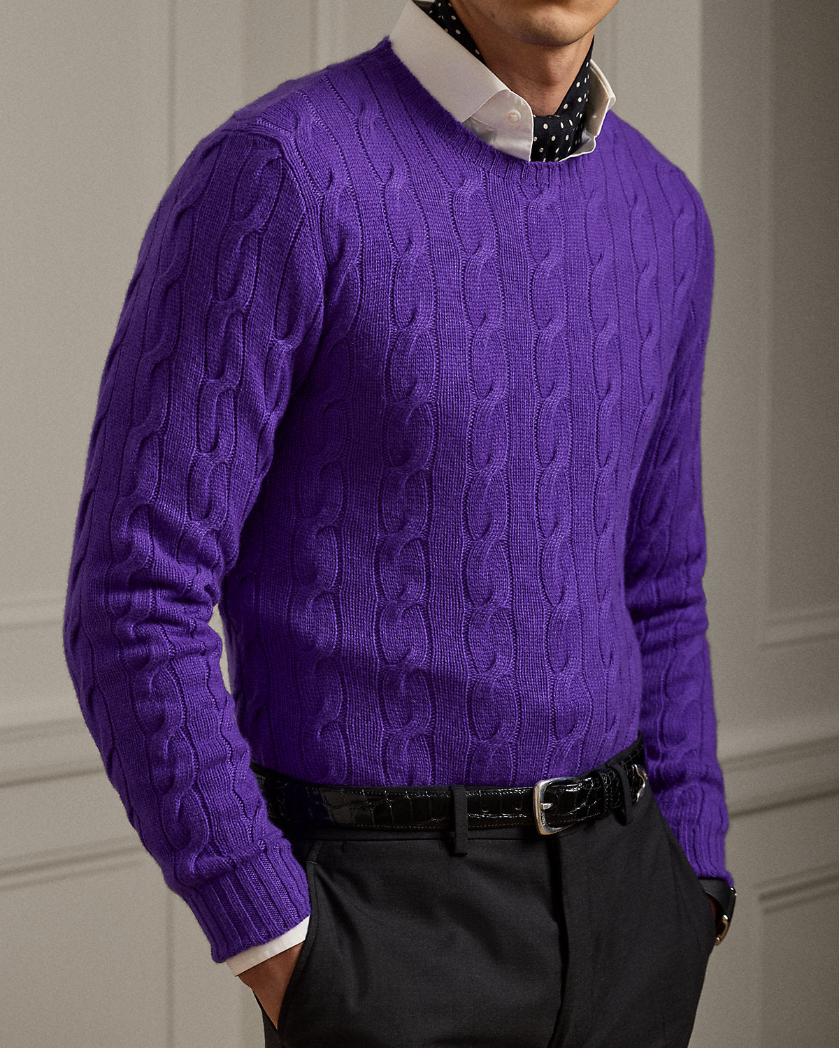 Ralph Lauren CableKnit Cashmere Sweater
