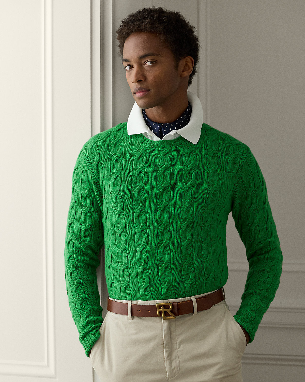 Ralph Lauren CableKnit Cashmere Sweater
