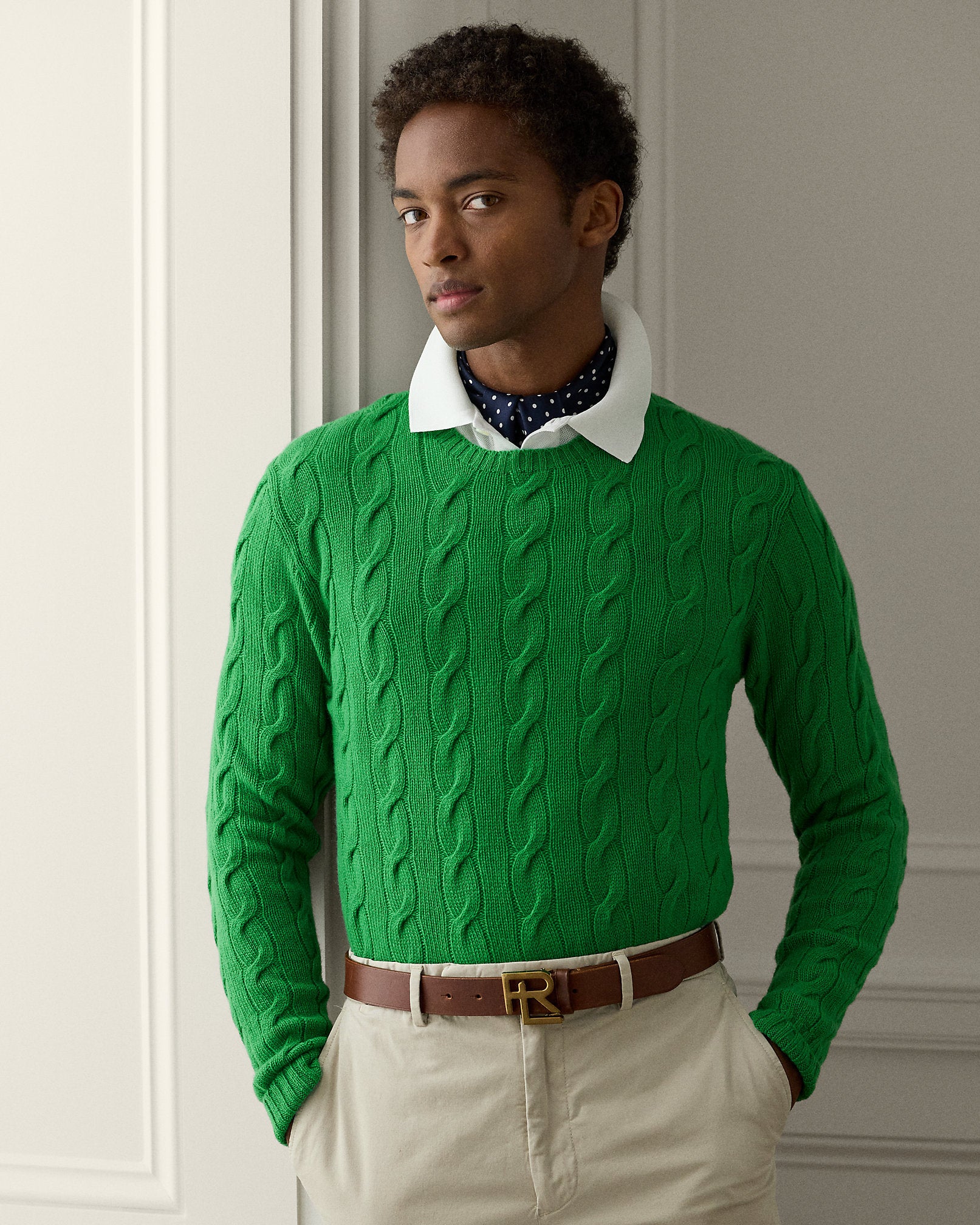 Ralph Lauren CableKnit Cashmere Sweater