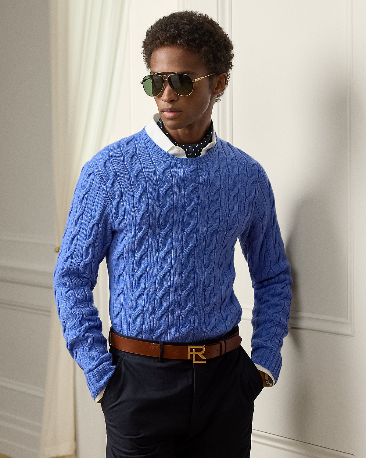 Ralph Lauren CableKnit Cashmere Sweater