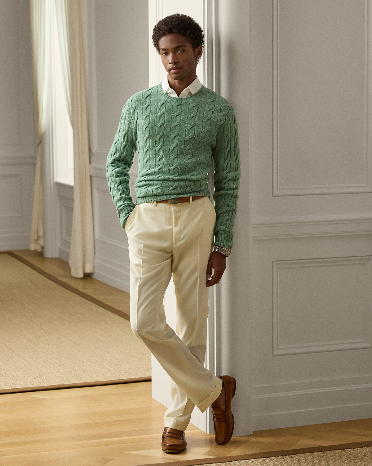 Ralph Lauren CableKnit Cashmere Sweater