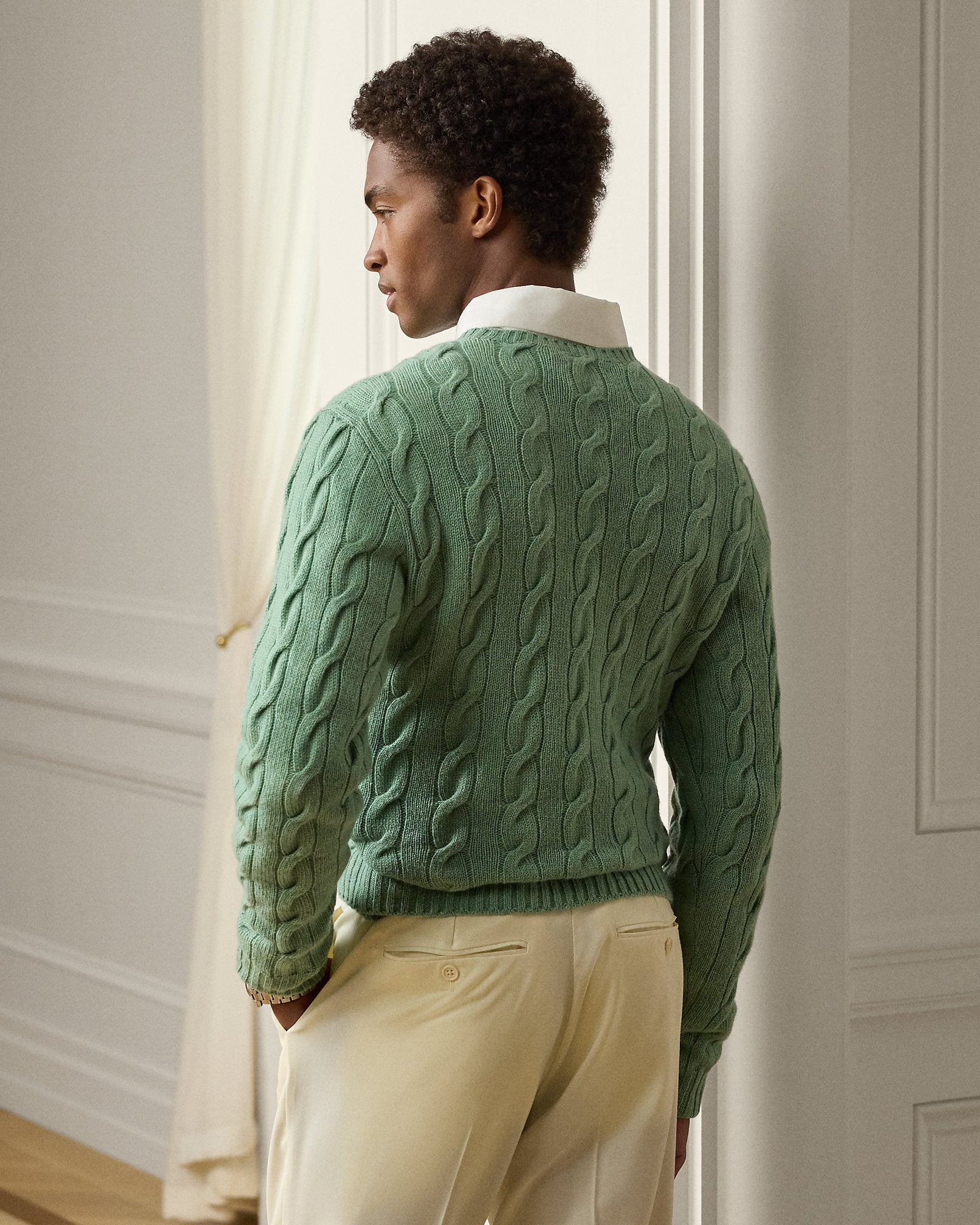 Ralph Lauren CableKnit Cashmere Sweater
