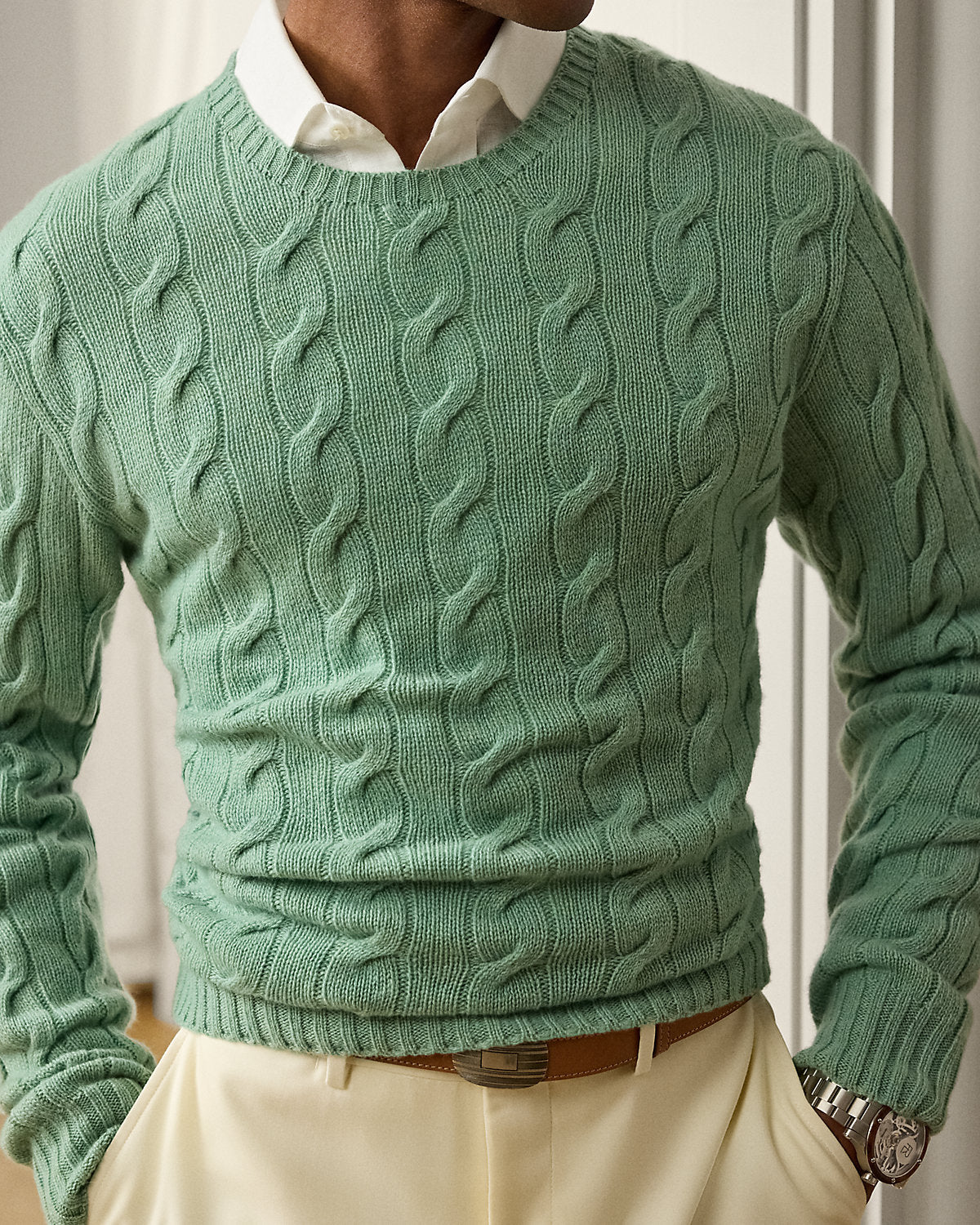 Ralph Lauren CableKnit Cashmere Sweater