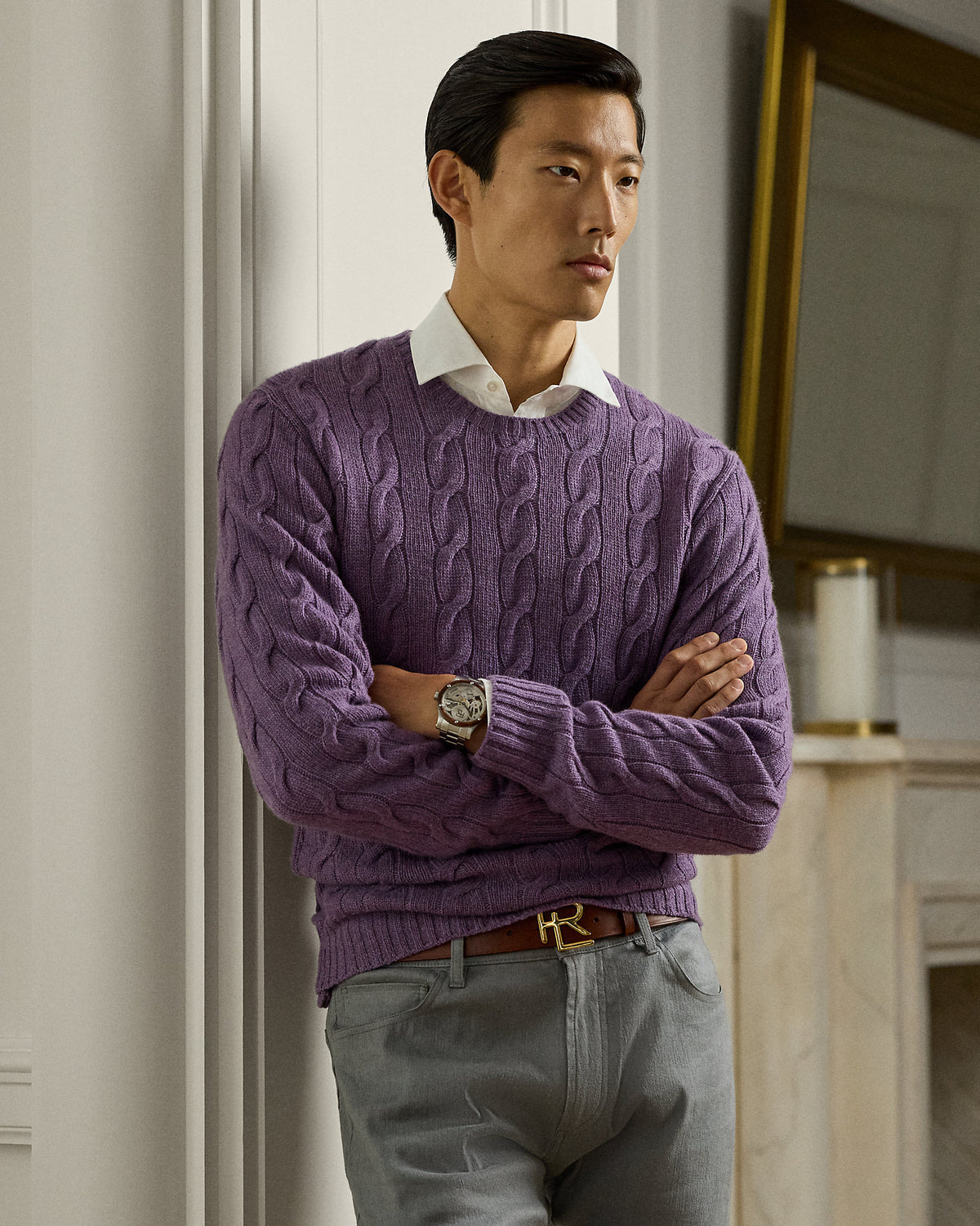 Ralph Lauren CableKnit Cashmere Sweater