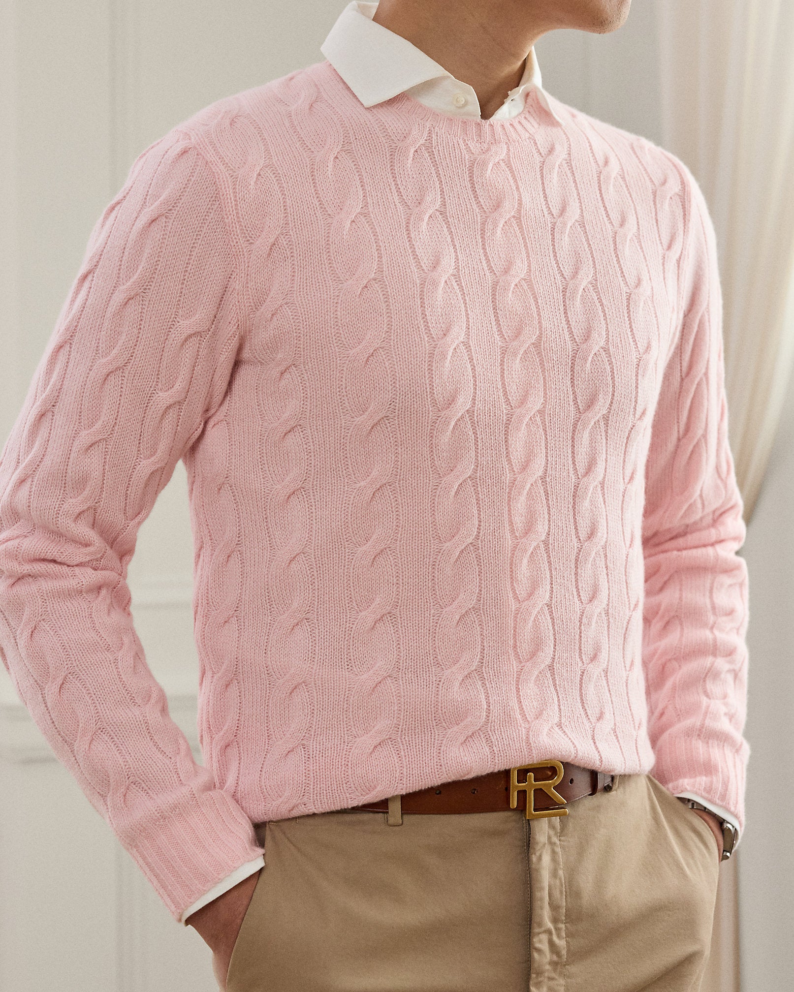Ralph Lauren CableKnit Cashmere Sweater