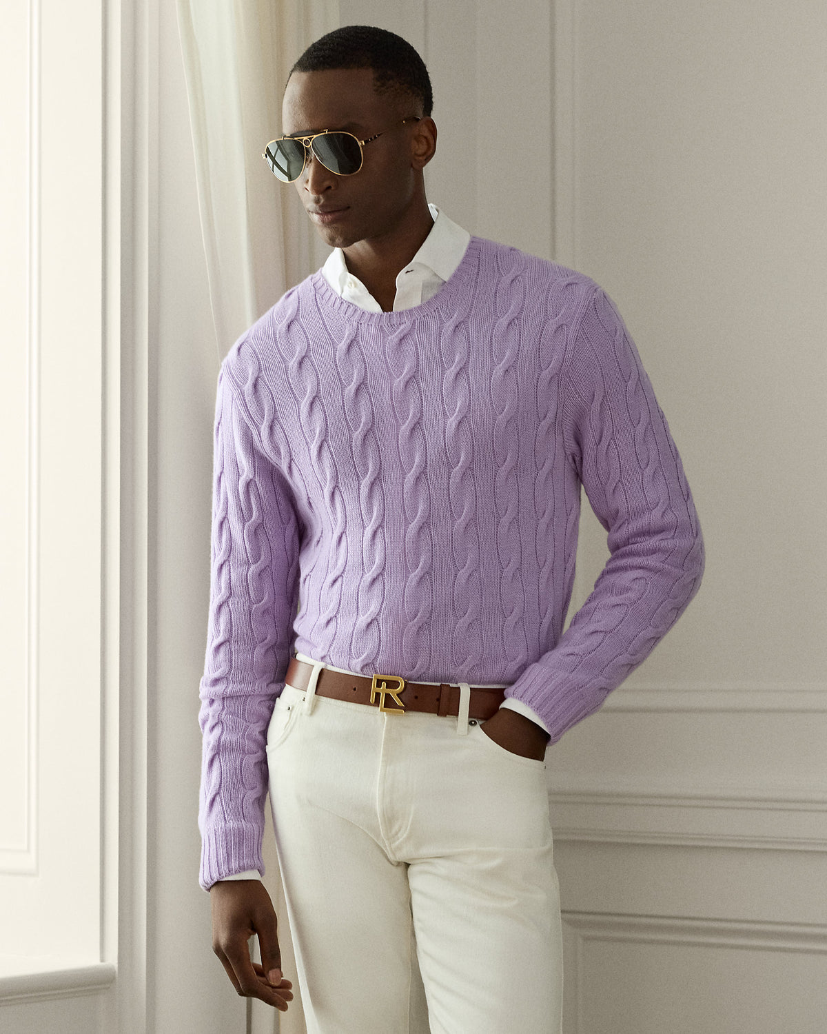 Ralph Lauren CableKnit Cashmere Sweater