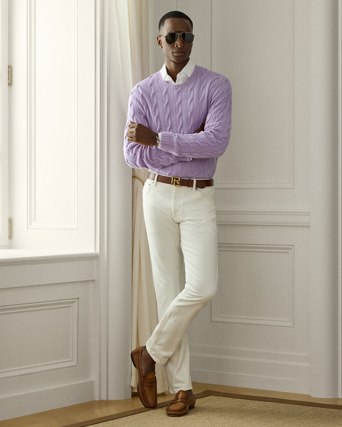Ralph Lauren CableKnit Cashmere Sweater
