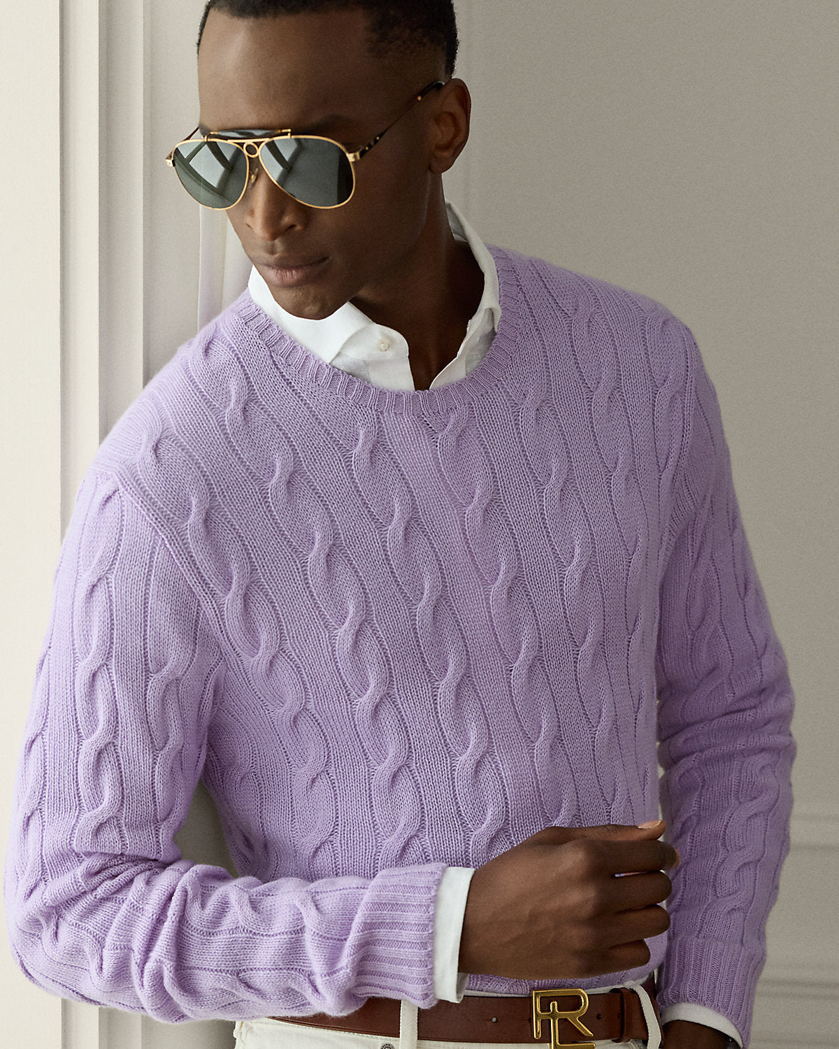 Ralph Lauren CableKnit Cashmere Sweater