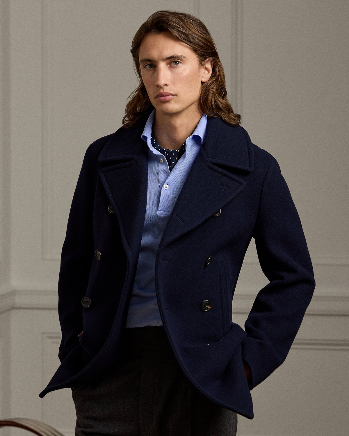 Ralph Lauren Fullerton WoolCashmere Peacoat