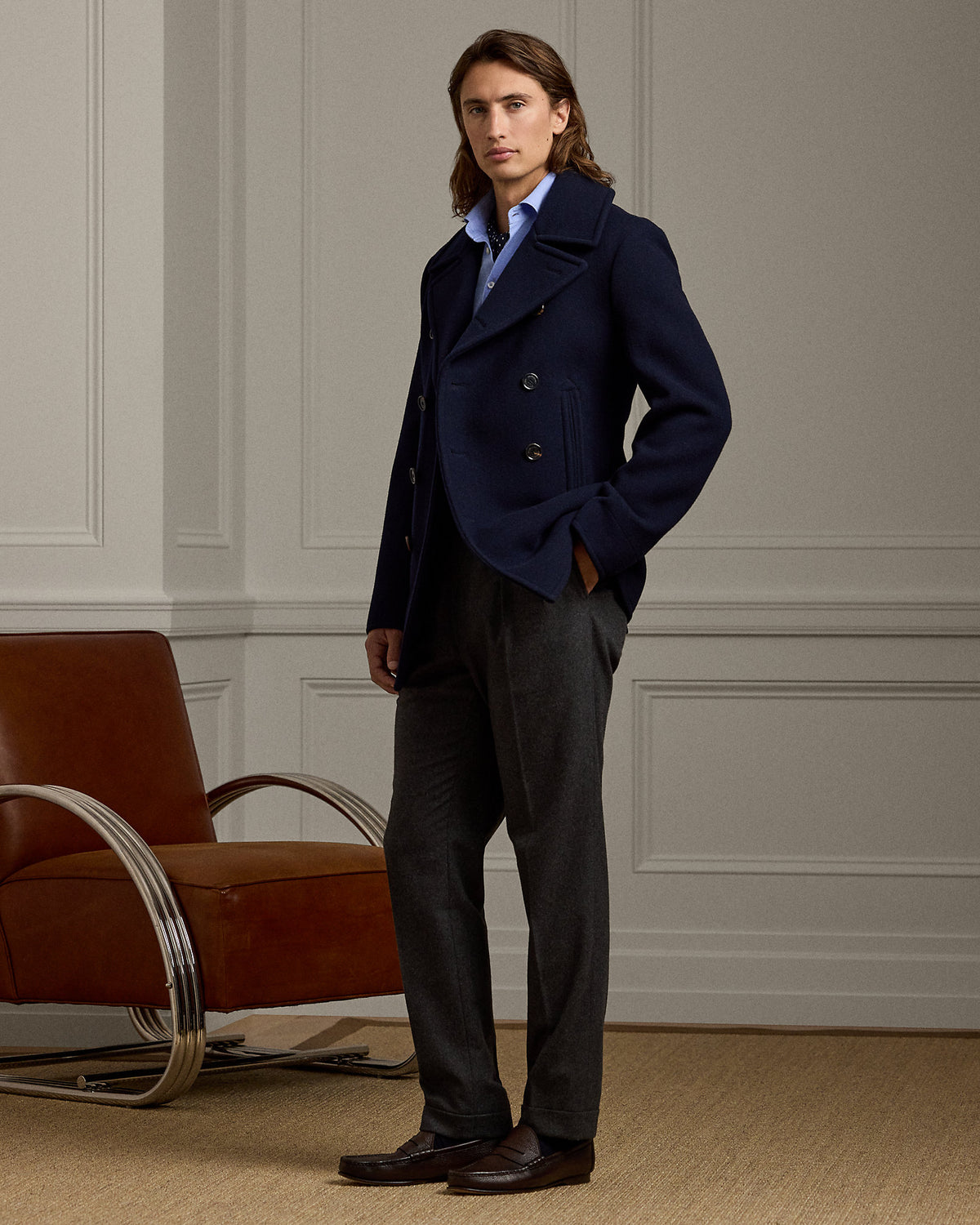 Ralph Lauren Fullerton WoolCashmere Peacoat