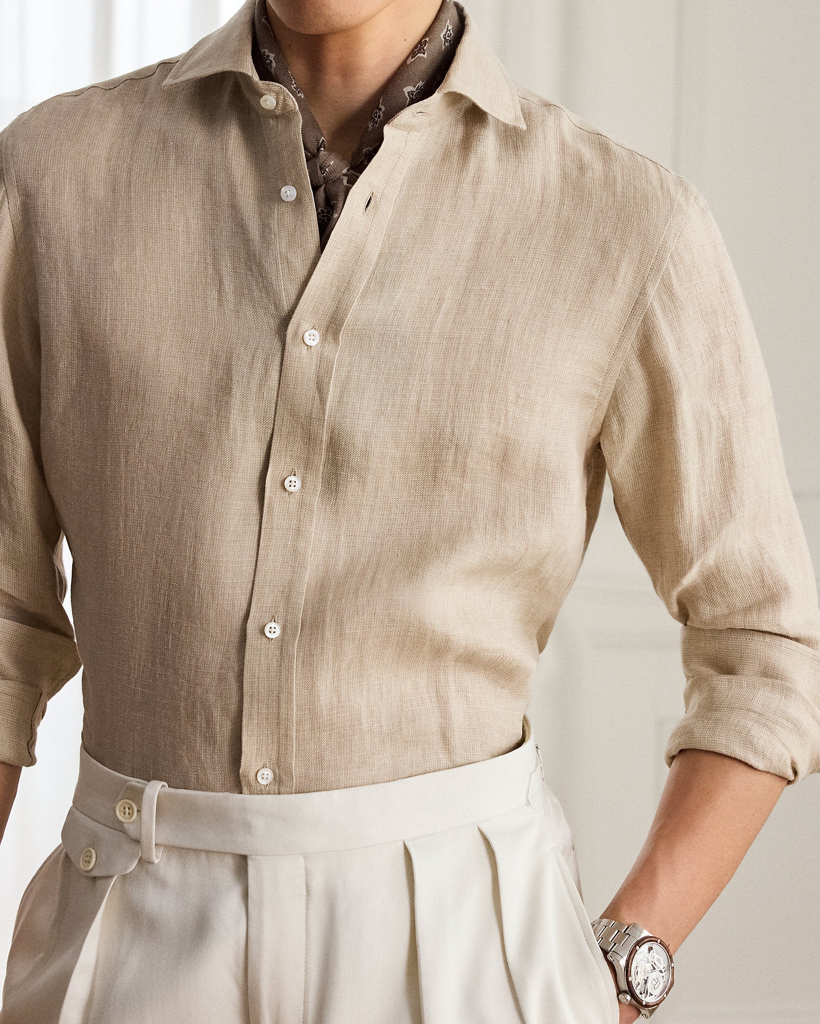 Ralph Lauren TickWeave Linen Shirt