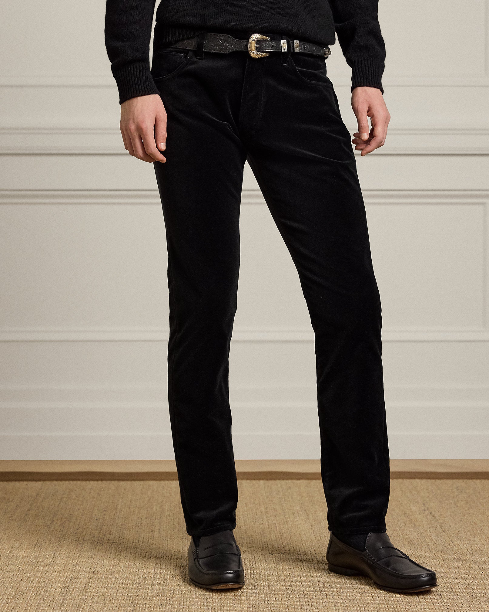 Ralph Lauren Slim Fit Velvet FivePocket Pant