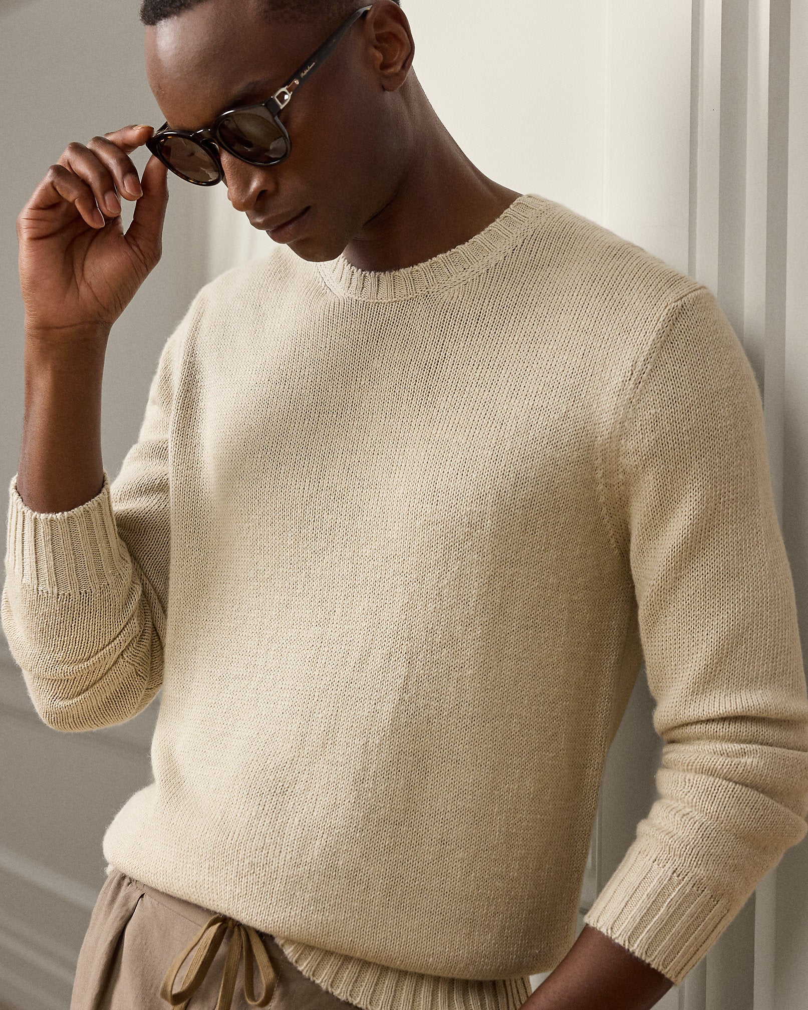 Ralph Lauren SilkLinen Crewneck Sweater