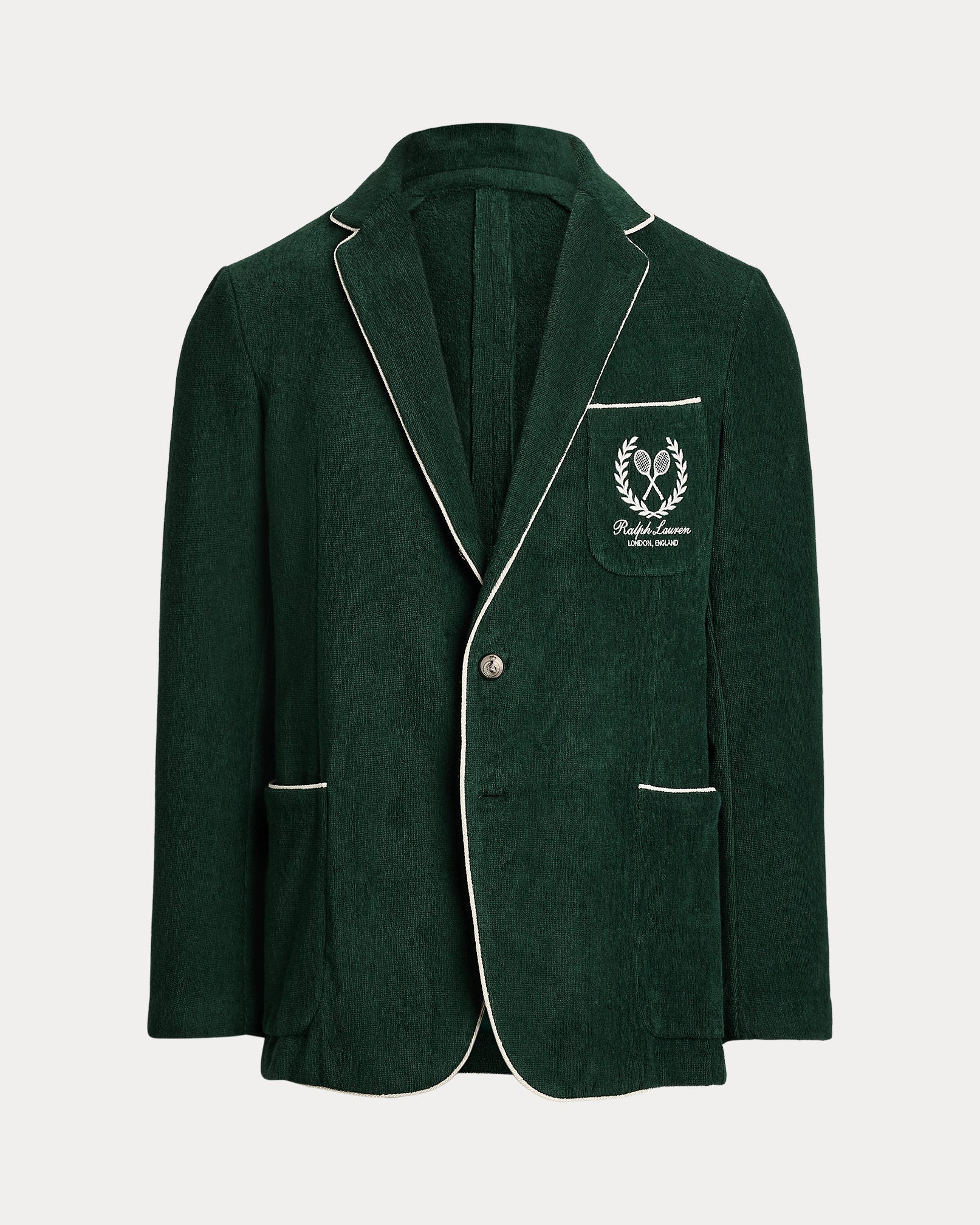 Ralph Lauren HandTailored Embroidered Terry Blazer