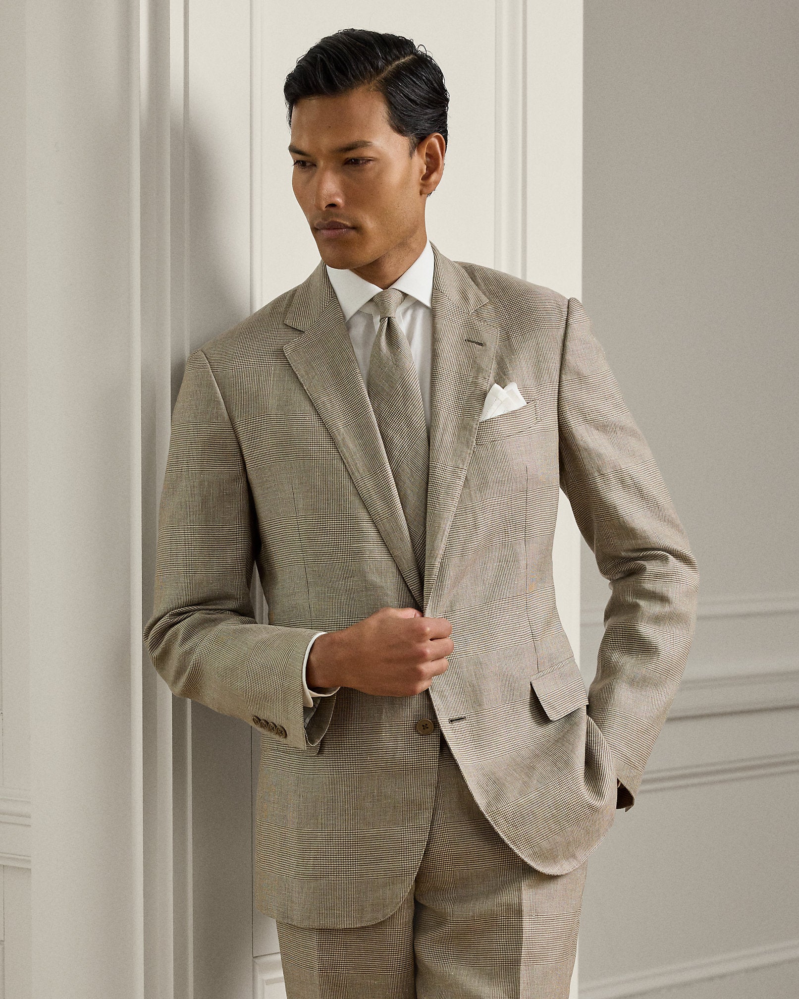 Ralph Lauren Kent HandTailored Glen Plaid Jacket