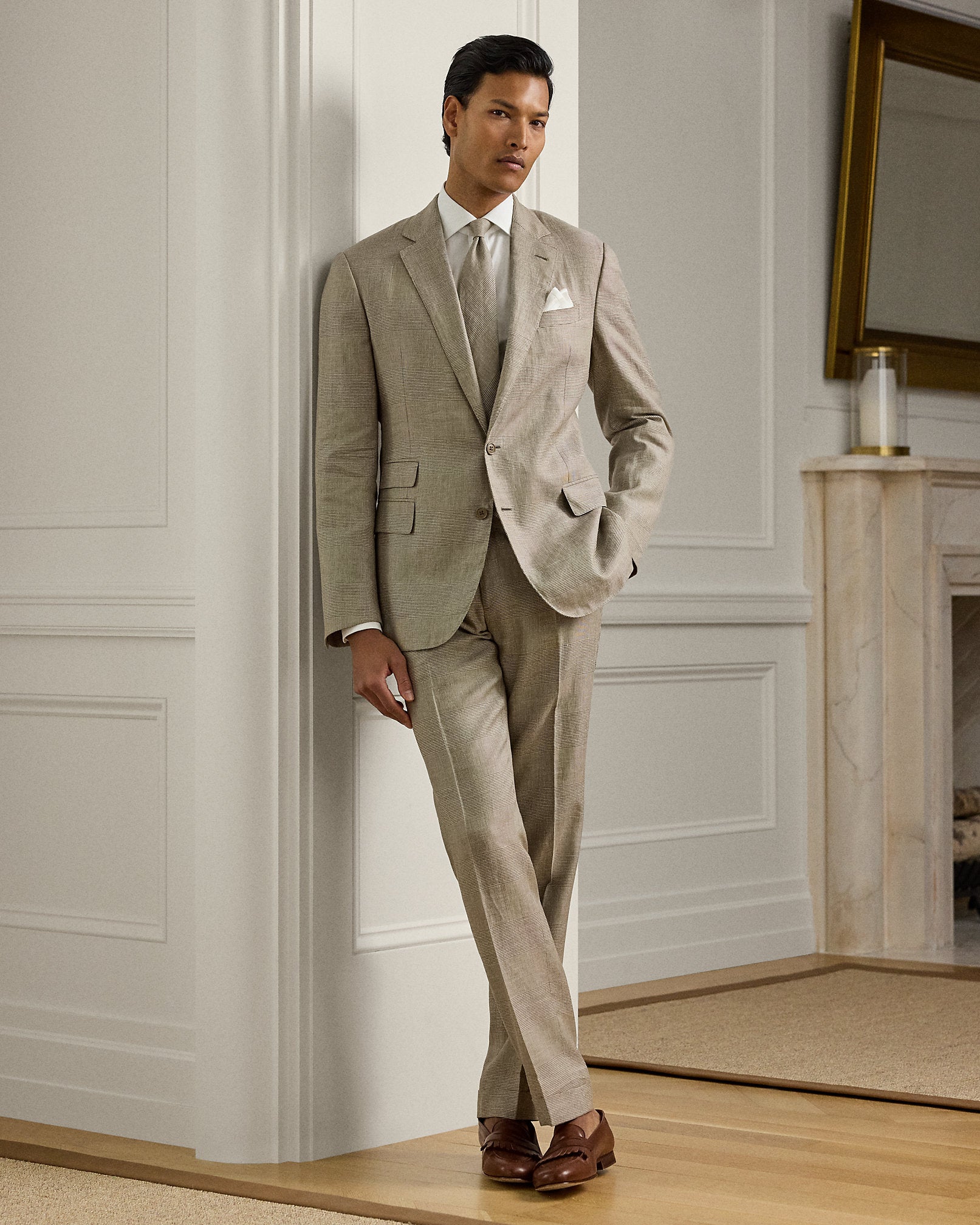 Ralph Lauren Kent HandTailored Glen Plaid Jacket