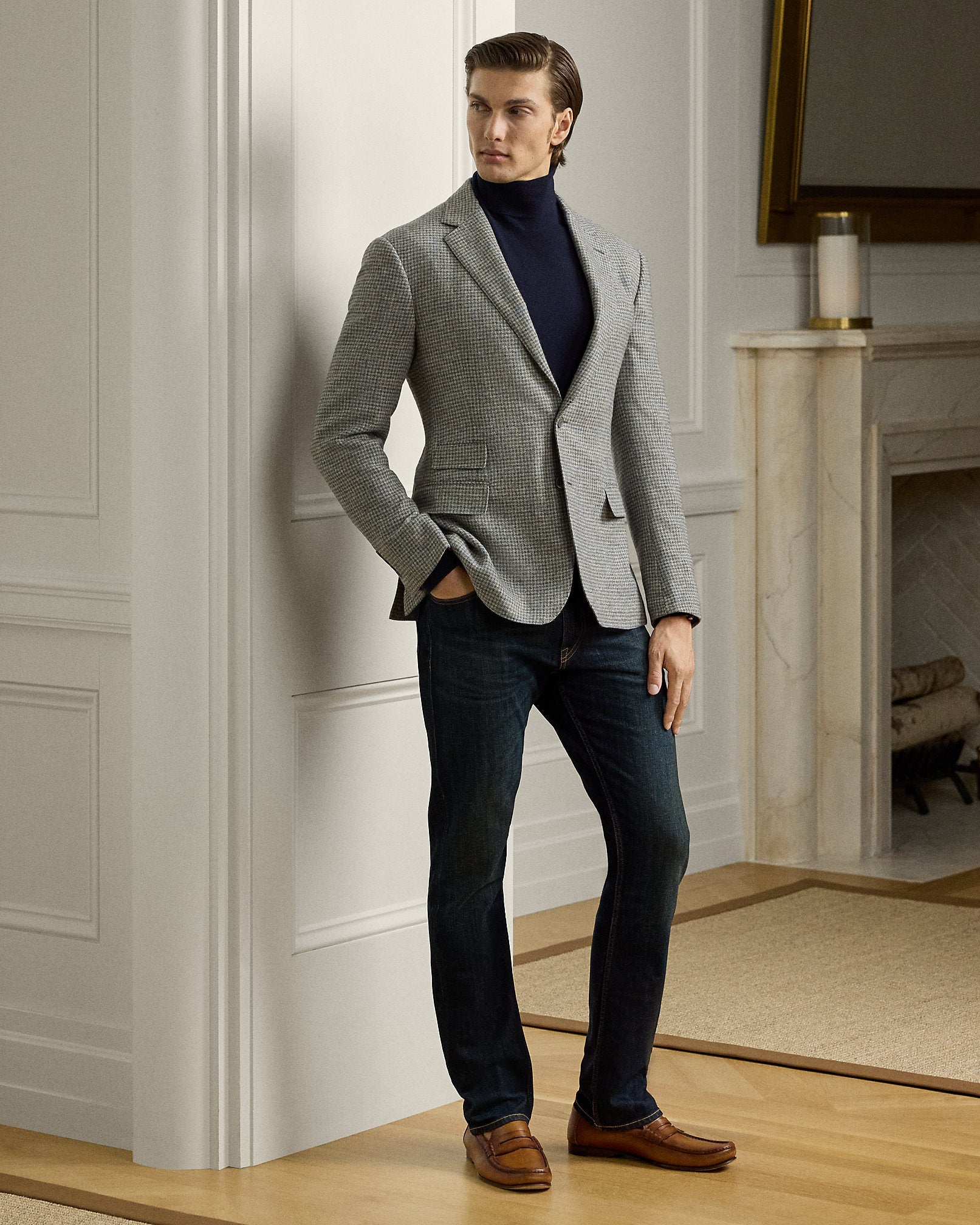 Ralph Lauren Kent HandTailored Houndstooth Jacket
