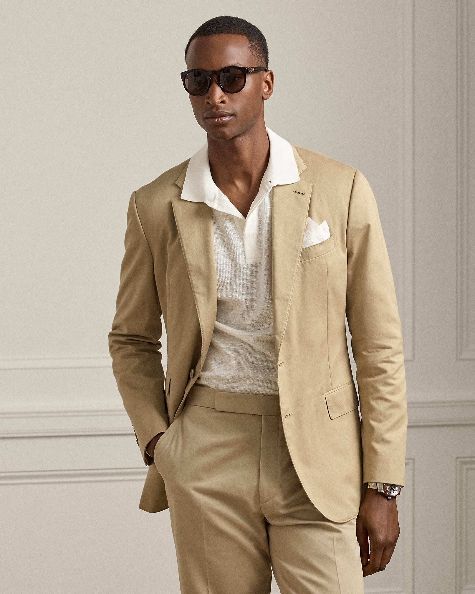 Ralph Lauren Kent HandTailored Sateen Suit Jacket