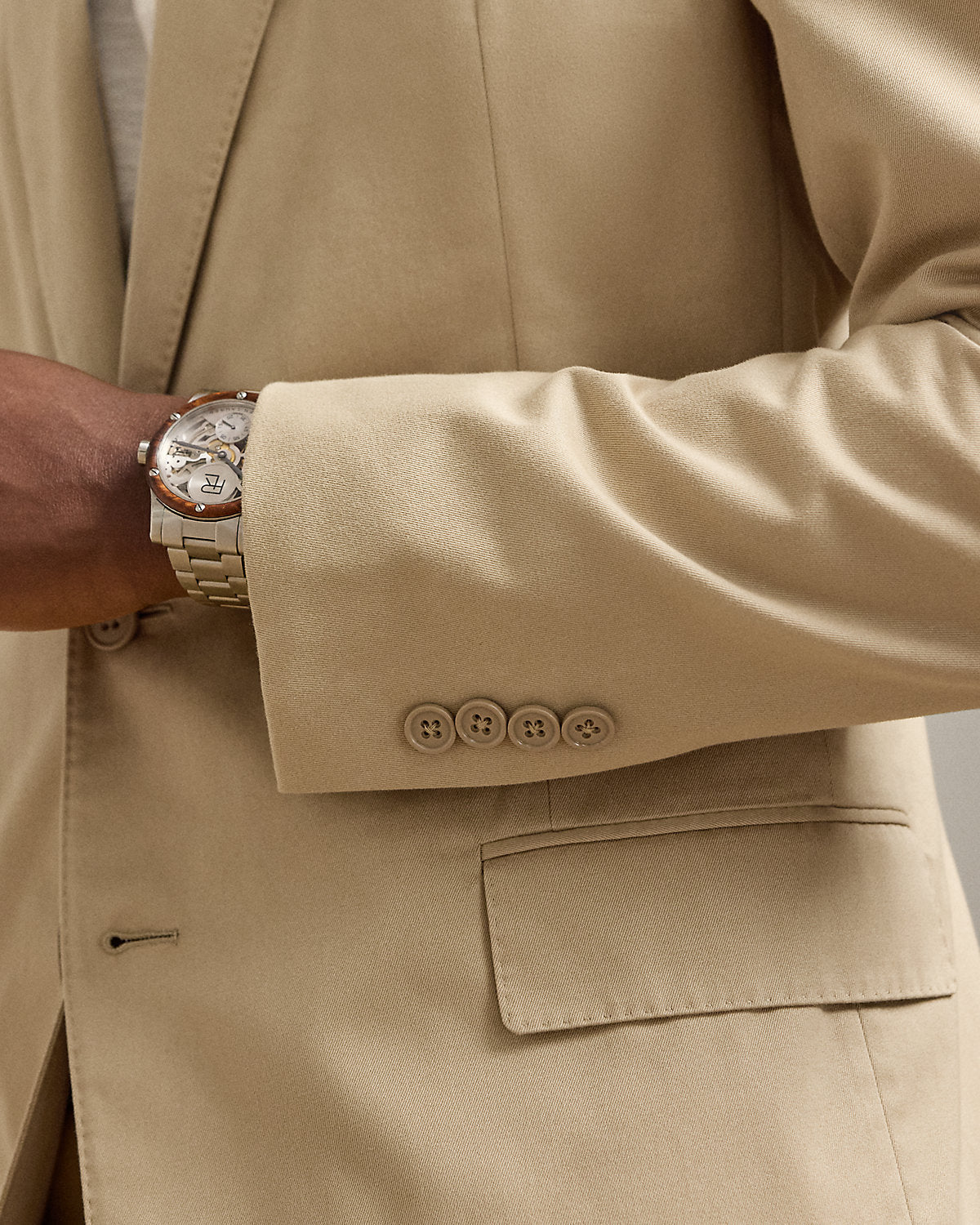 Ralph Lauren Kent HandTailored Sateen Suit Jacket