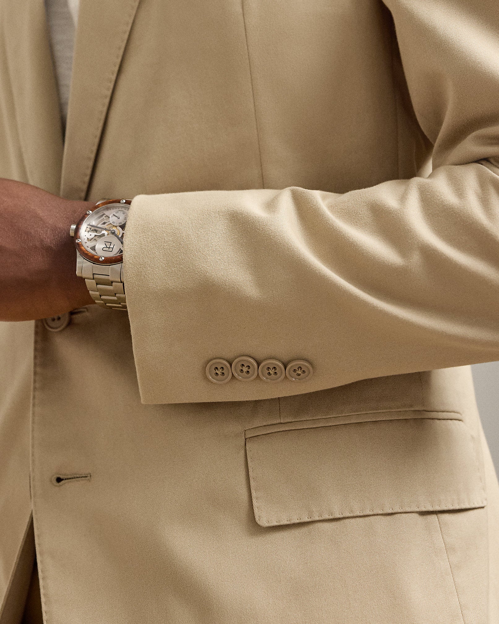 Ralph Lauren Kent HandTailored Sateen Suit Jacket