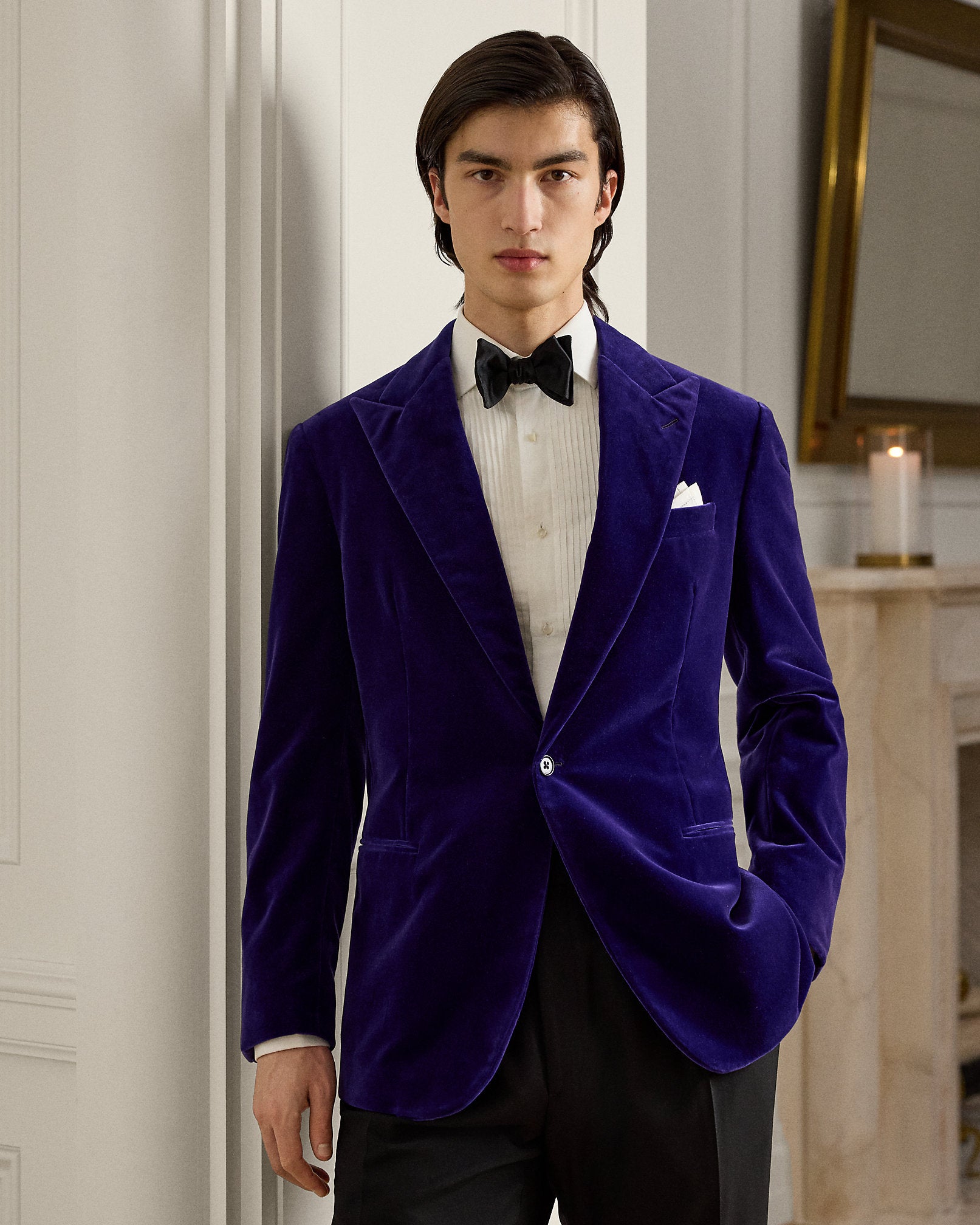Ralph Lauren Kent HandTailored Velvet Jacket