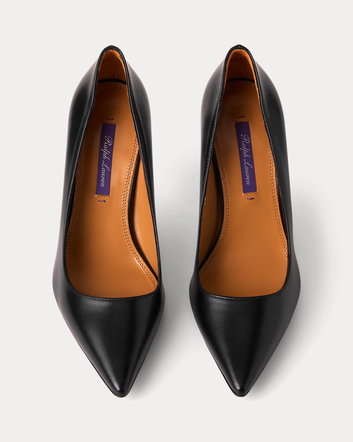 Ralph Lauren Tenney 95 Mm Goatskin Pump Black