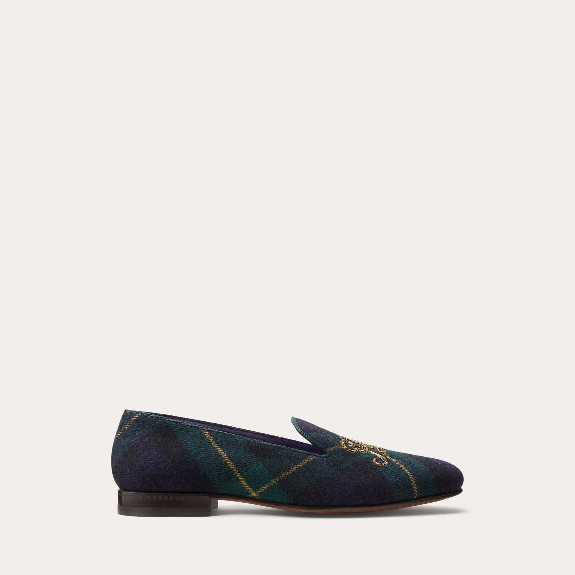 Ralph Lauren Alonzo Plaid Woolblend Slipper Gordon