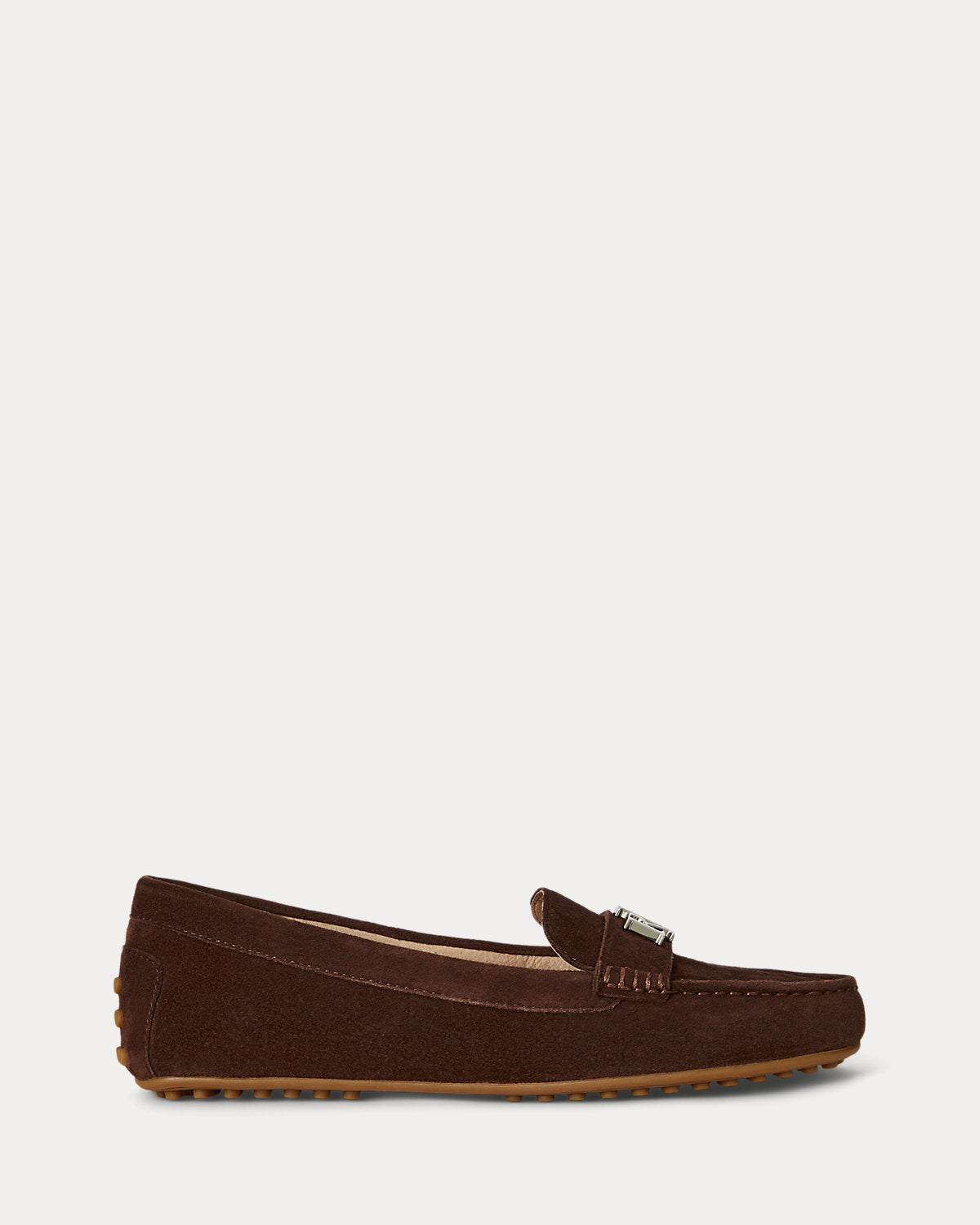 Ralph Lauren Barnsbury Suede Loafer Dark Hickory