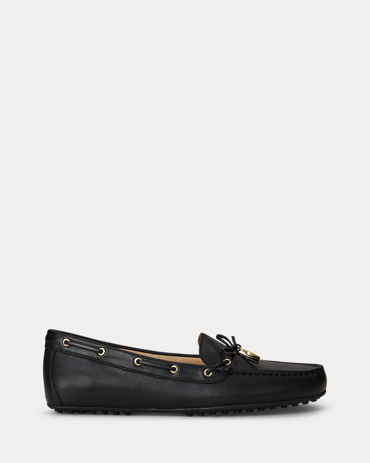 Ralph Lauren Wylie Nappa Leather Driver Black
