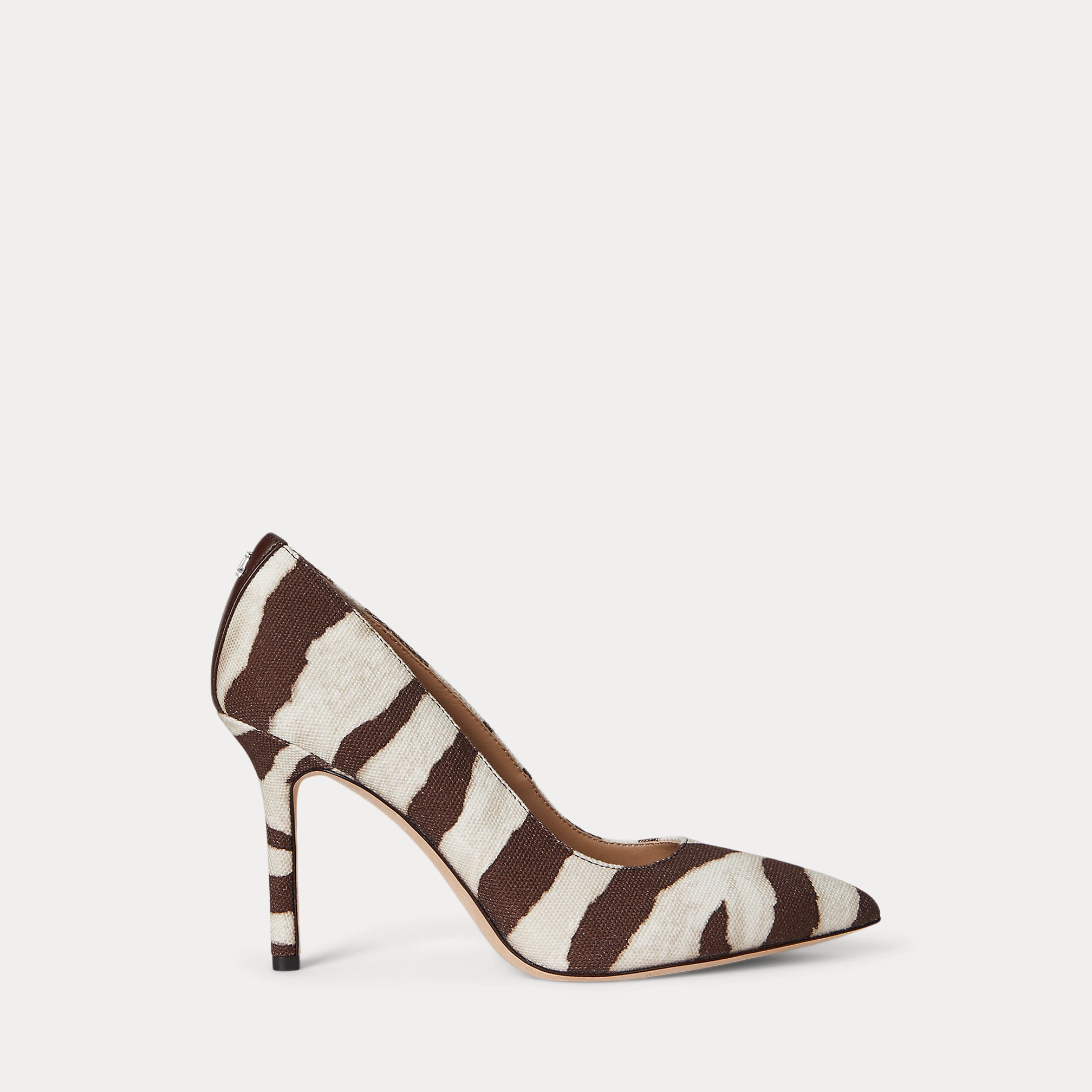 Ralph Lauren Lindella Ii Zebraprint Canvas Pump Zebra