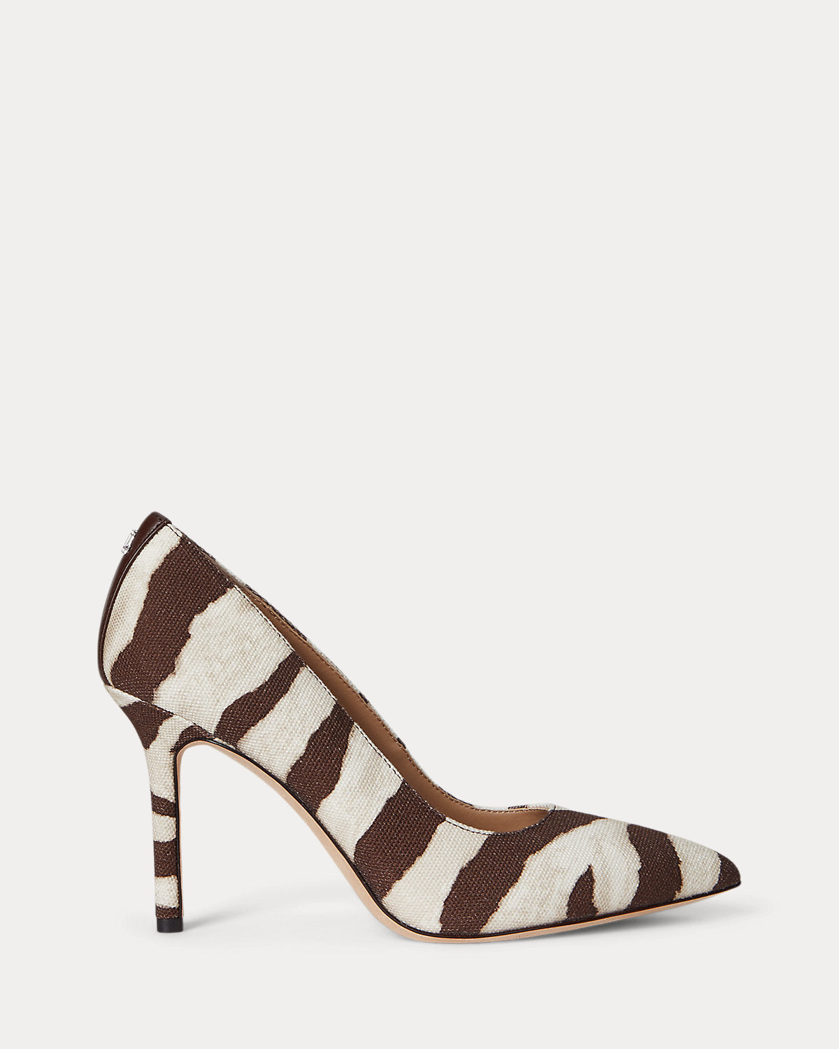 Ralph Lauren Lindella Ii Zebraprint Canvas Pump Zebra
