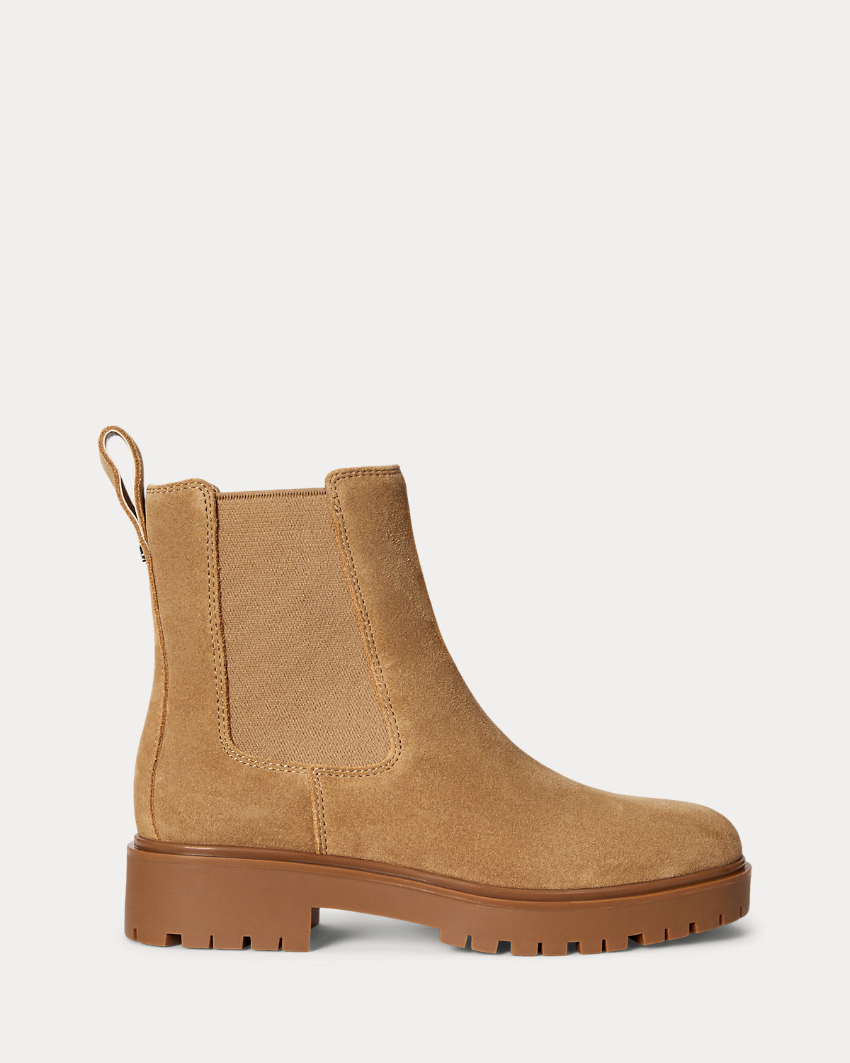 Ralph Lauren Allyson Suede Bootie Camel