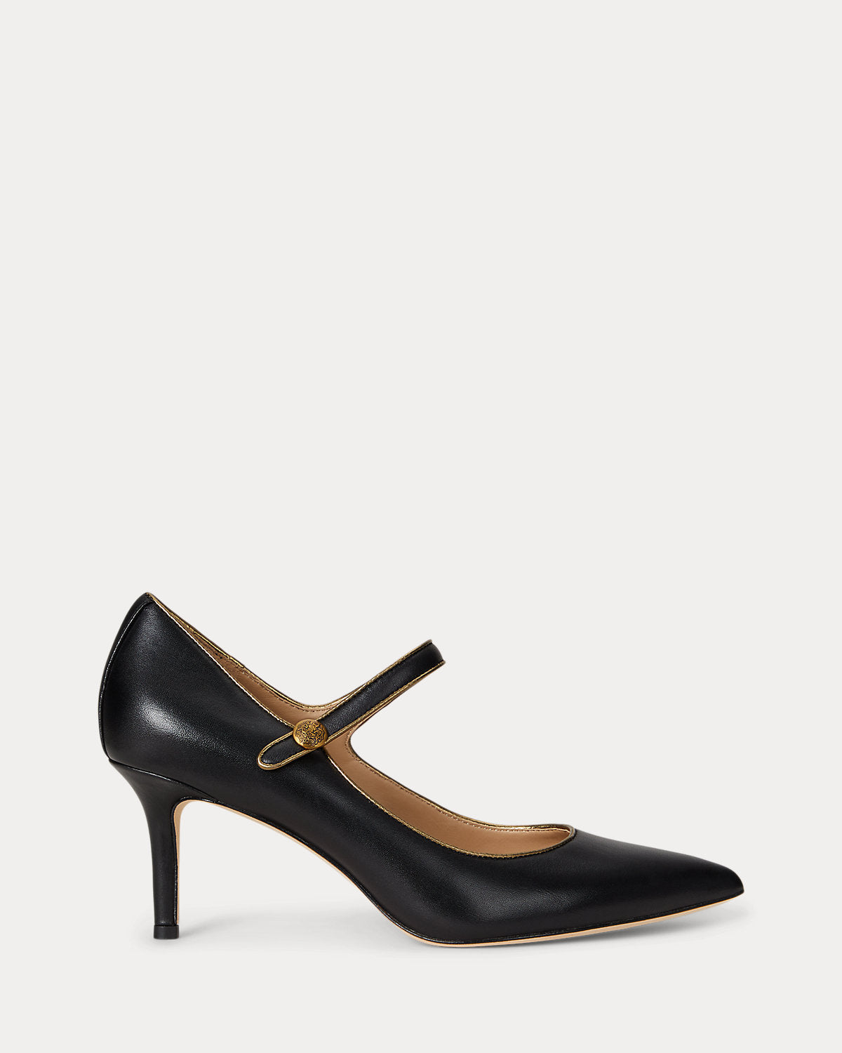 Ralph Lauren Lanette Metallictrim Mary Jane Pump Black