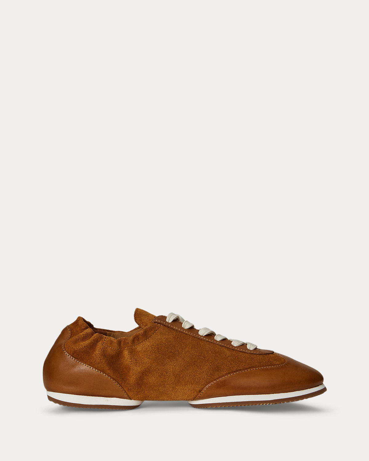 Ralph Lauren The Leathersuede Pony Ballerina Sneaker Rum