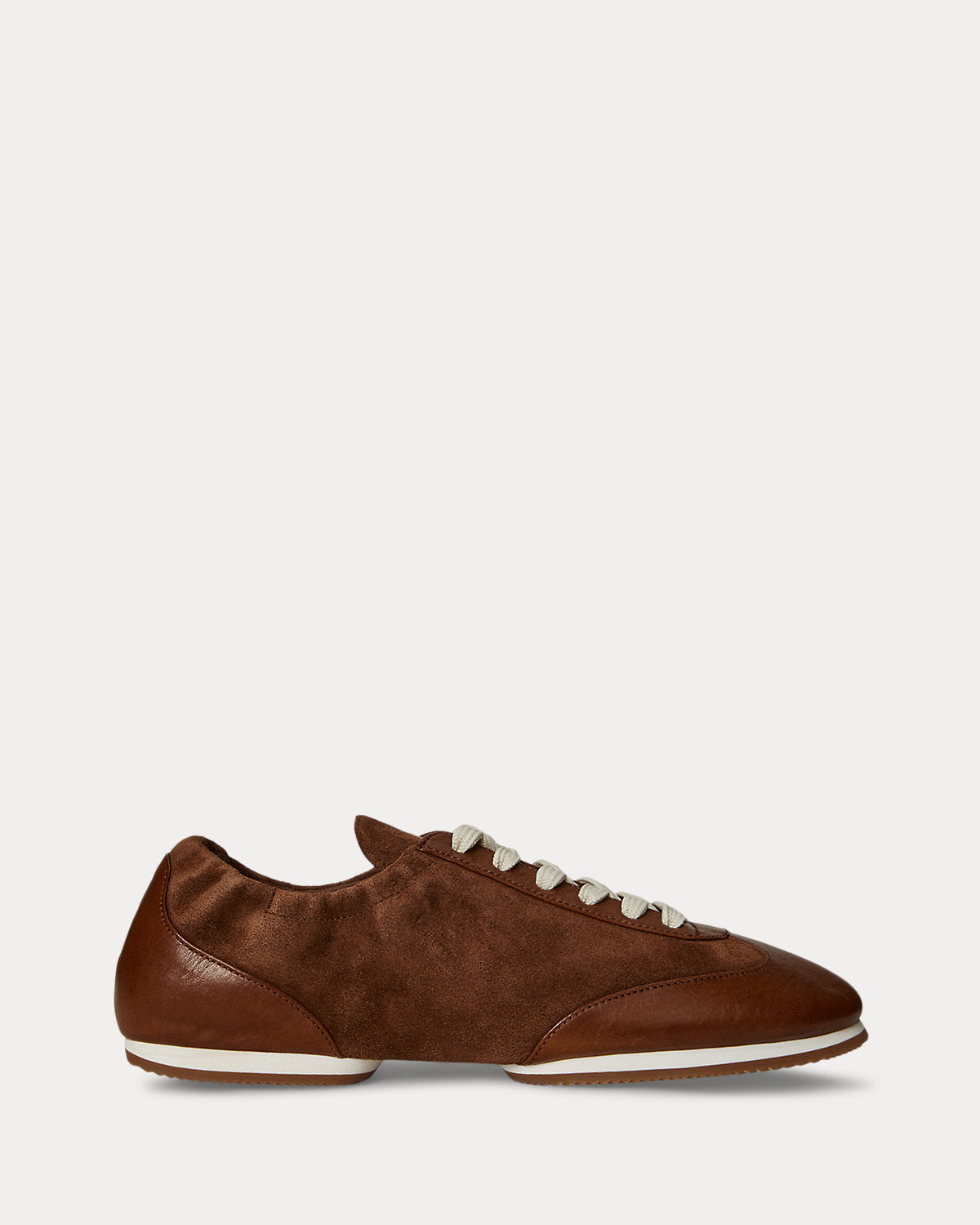 Ralph Lauren The Leathersuede Pony Ballerina Sneaker Coffee