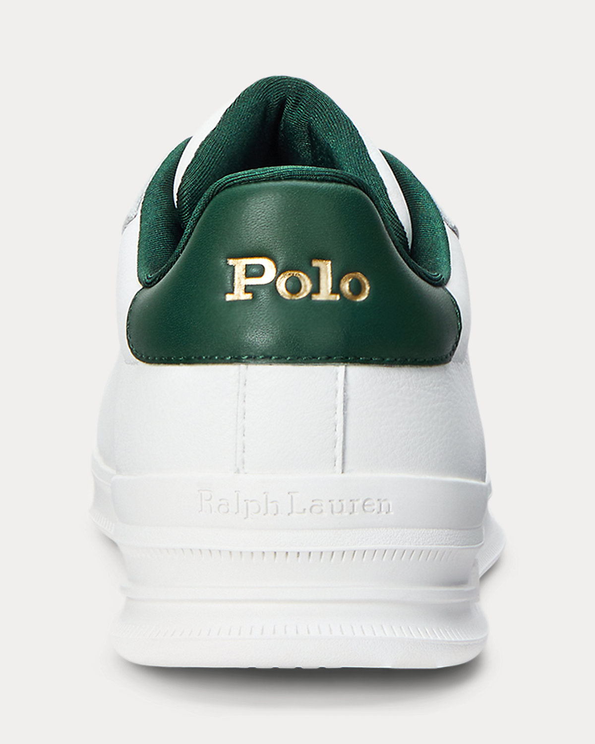 Ralph Lauren Heritage Court Ii Leather Sneaker Deckwash White